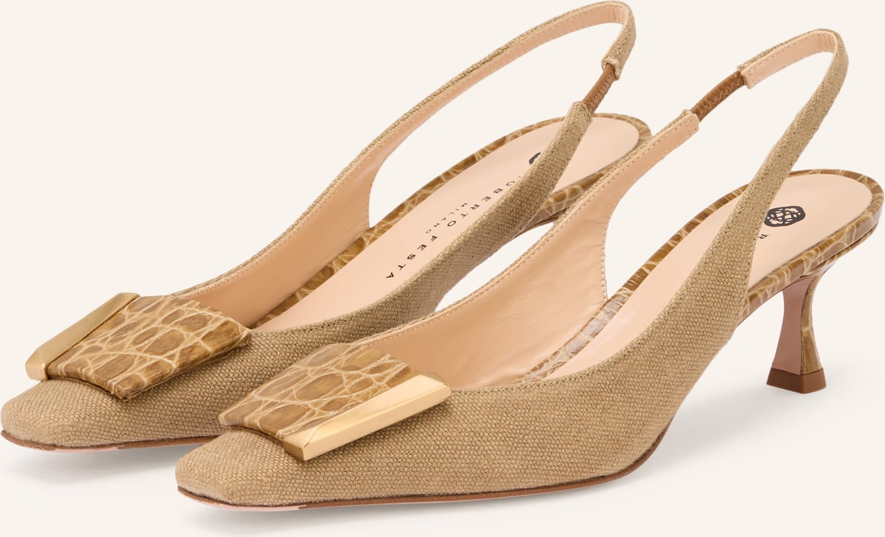 Roberto Festa Slingpumps Arienne gruen