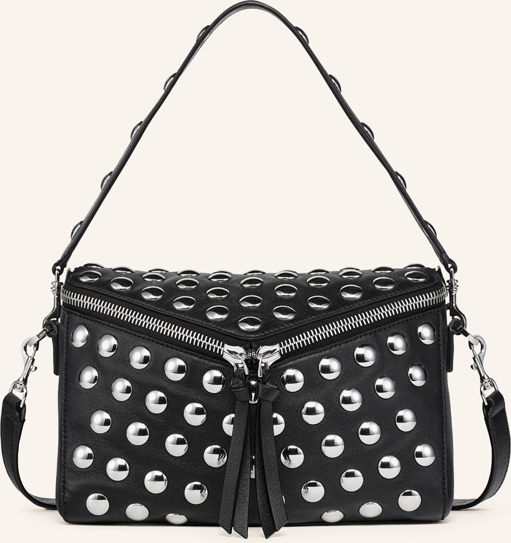 Mcm Schultertasche Diamant 3d Small schwarz