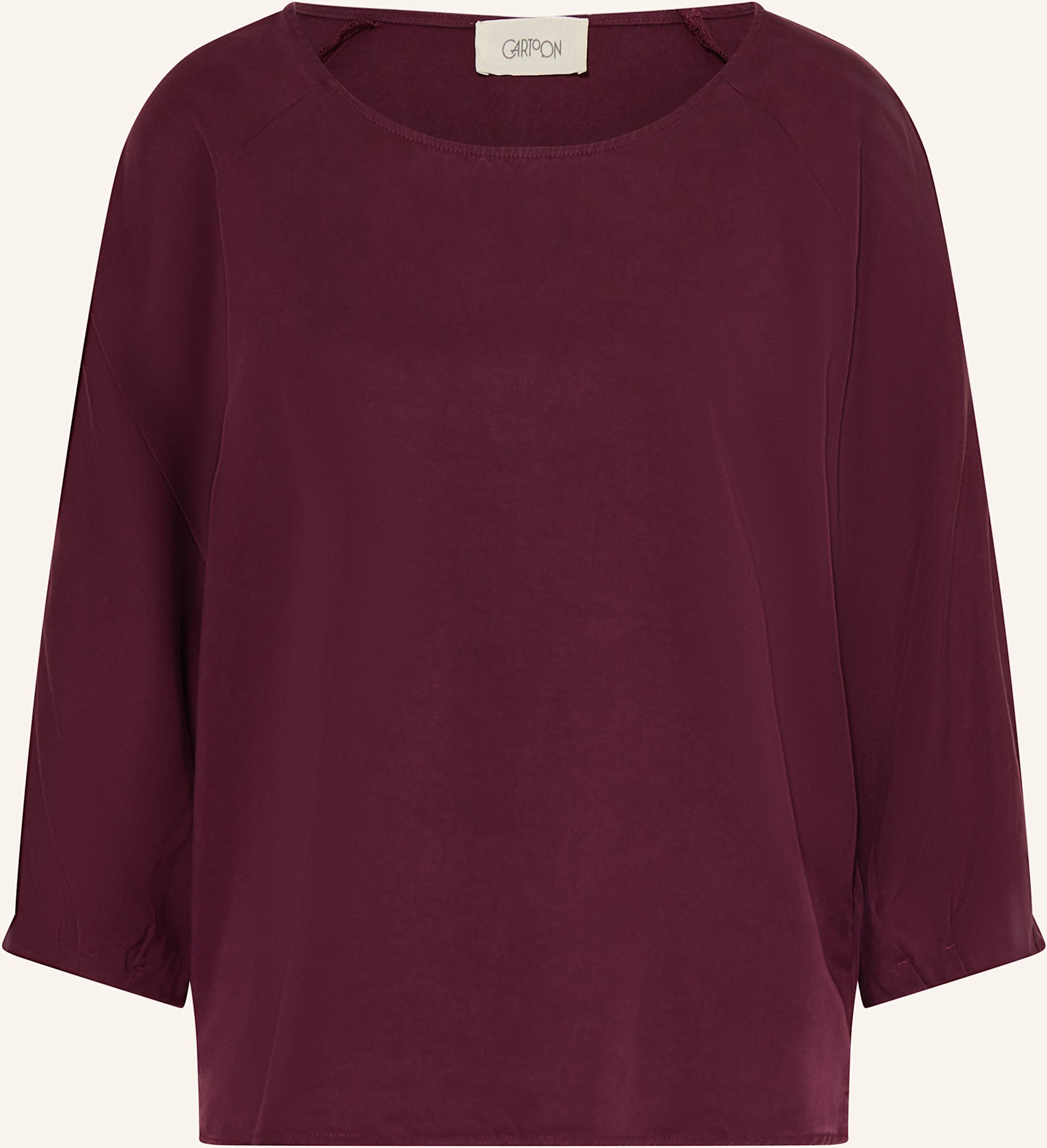 Cartoon Blusenshirt Mit 3/4-Arm lila