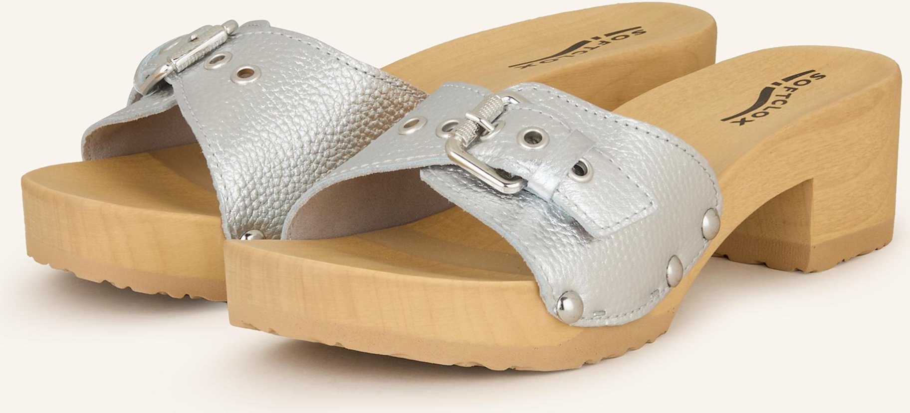 Thumbnail - Softclox Clogs Pixie silber