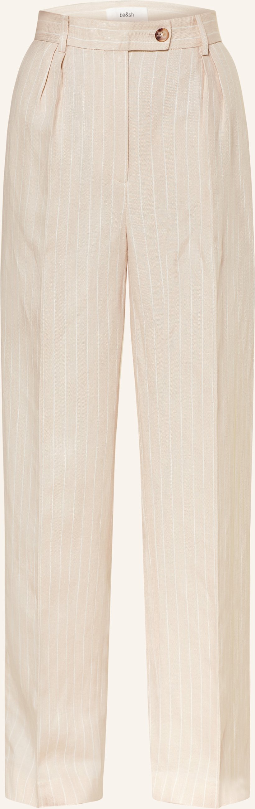 Thumbnail - Ba&Sh Marlenehose Peanut Mit Leinen beige