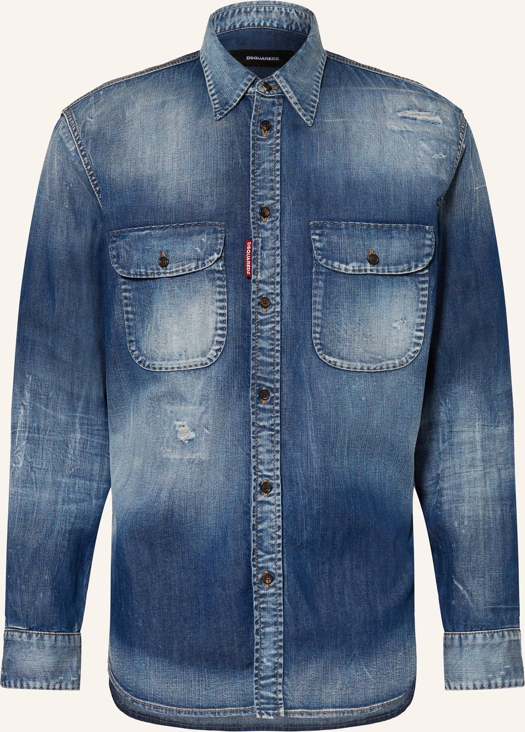 dsquared2 Jeanshemd Comfort Fit blau
