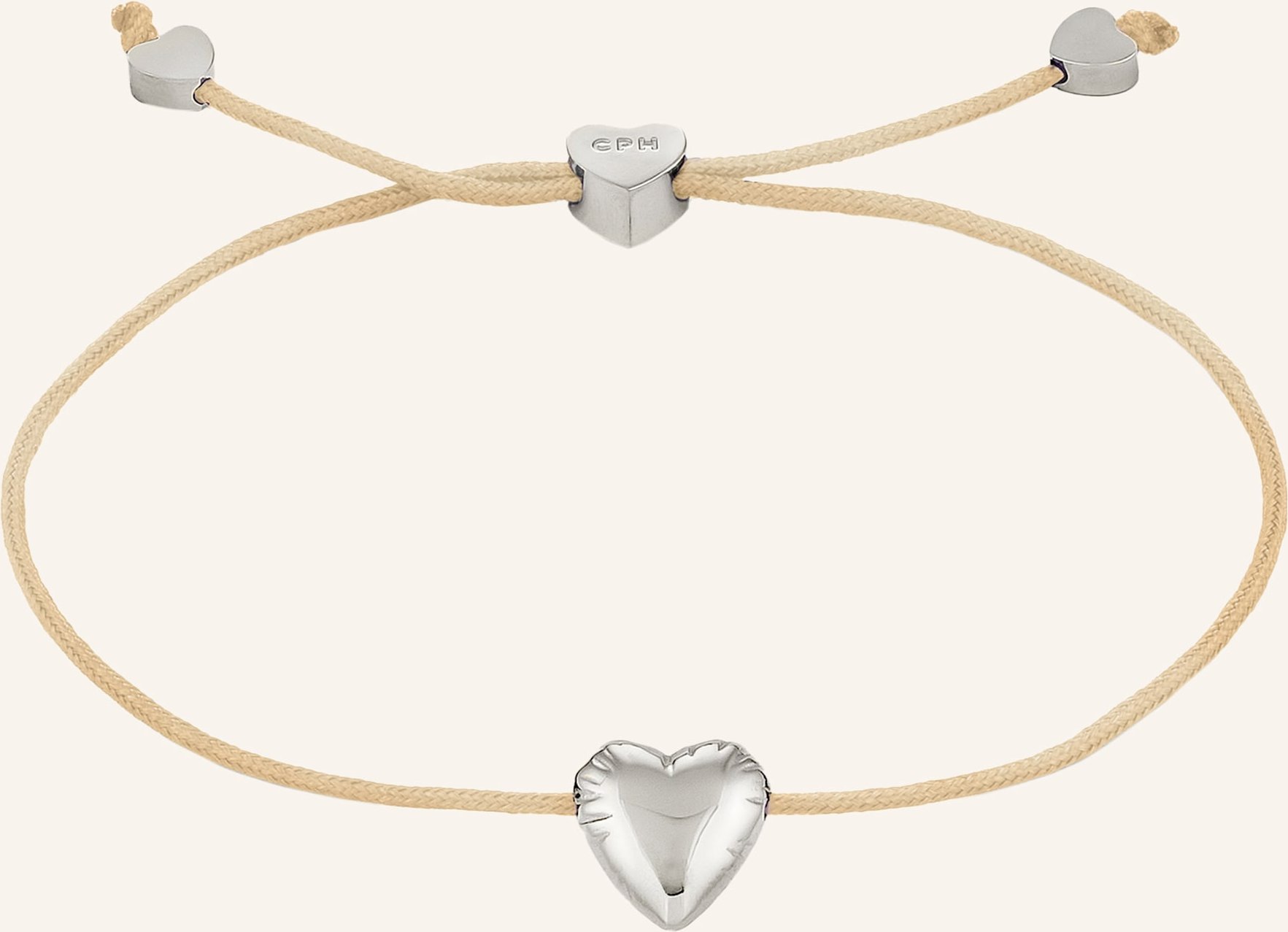 Copenhagen Studios Armband  Aus  Edelstahl beige