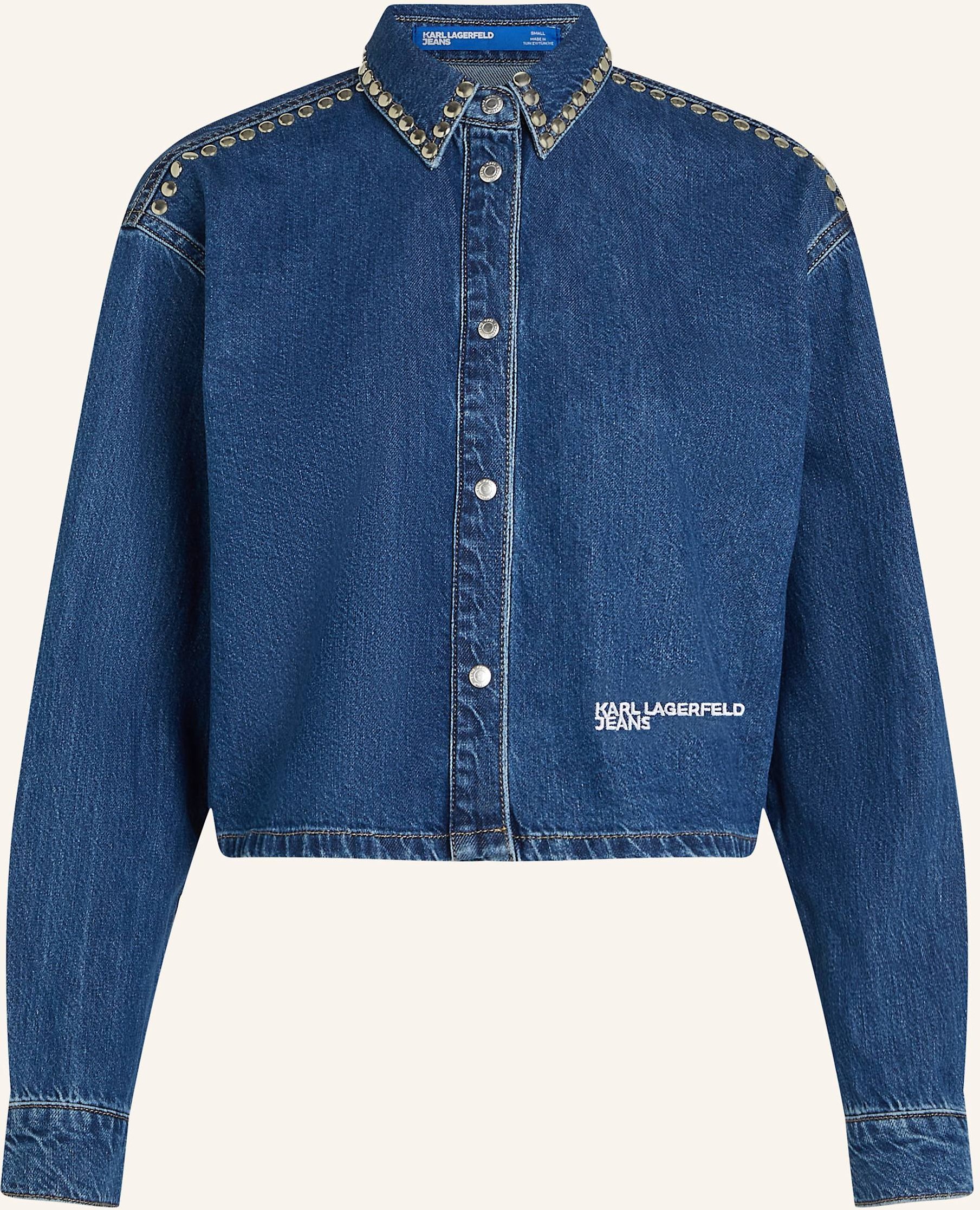 Karl Lagerfeld Jeans Bluse blau