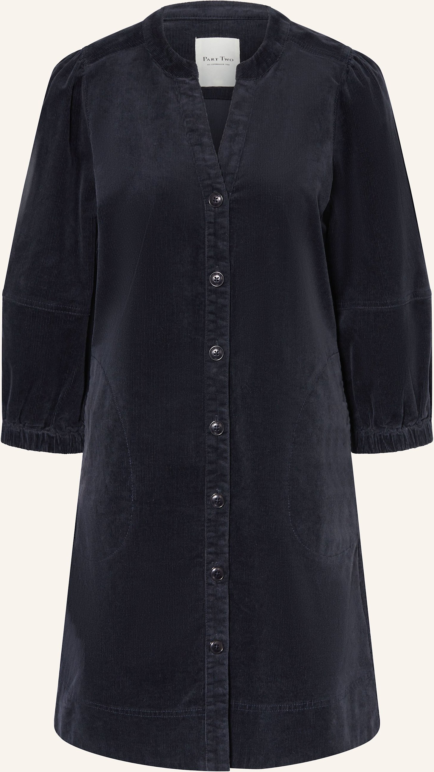 Part Two Cordkleid Sitapw Mit 3/4-Arm blau