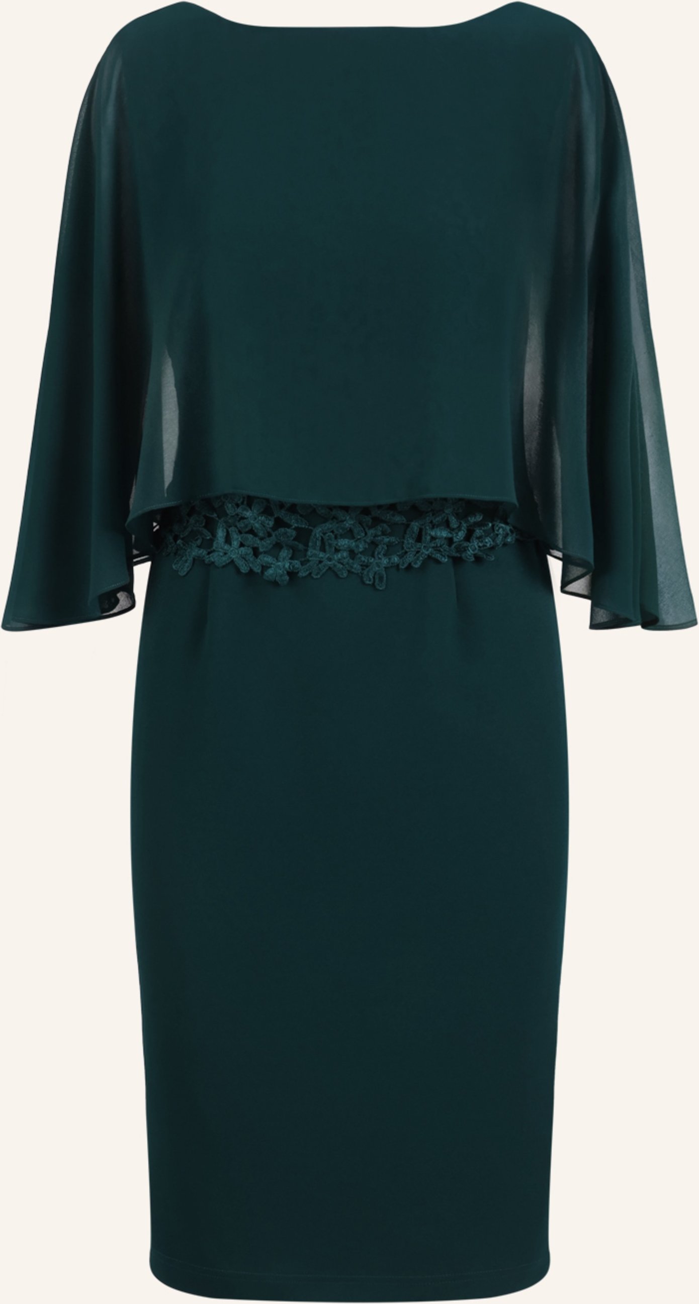 Thumbnail - Apart Kleid Mit Chiffoncape gruen