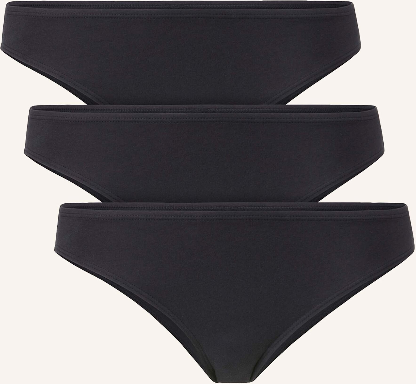 Thumbnail - Hessnatur Slip Regular Cut 3er Pack schwarz