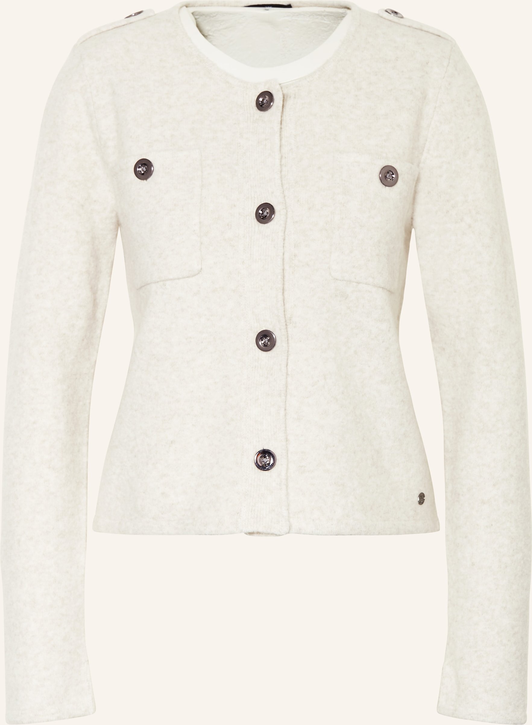 Monari Strickjacke weiss