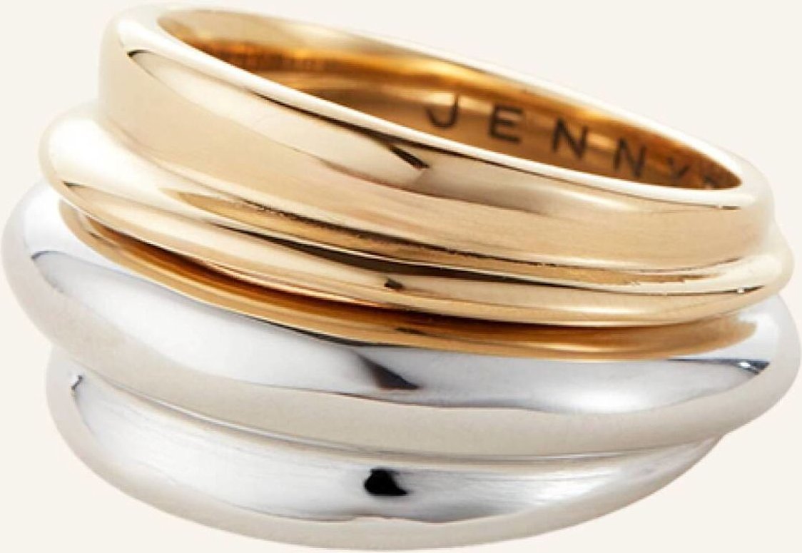 Jenny Bird Ring Lennon Ring Set Two-Tone By Glambou gold