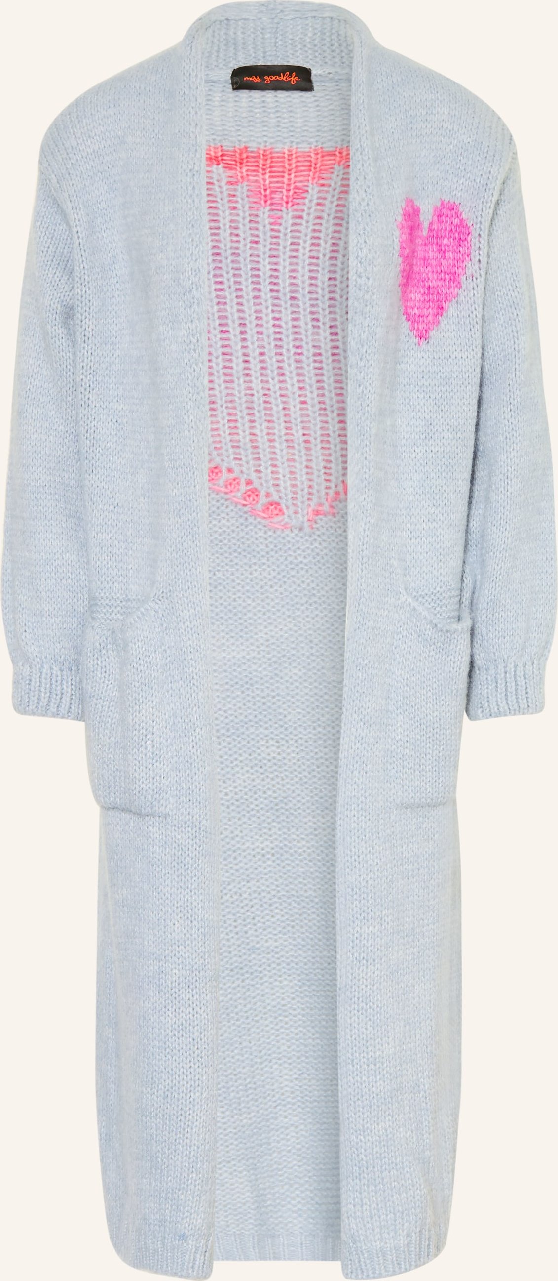 Miss Goodlife Strickhülle Mit Alpaka blau