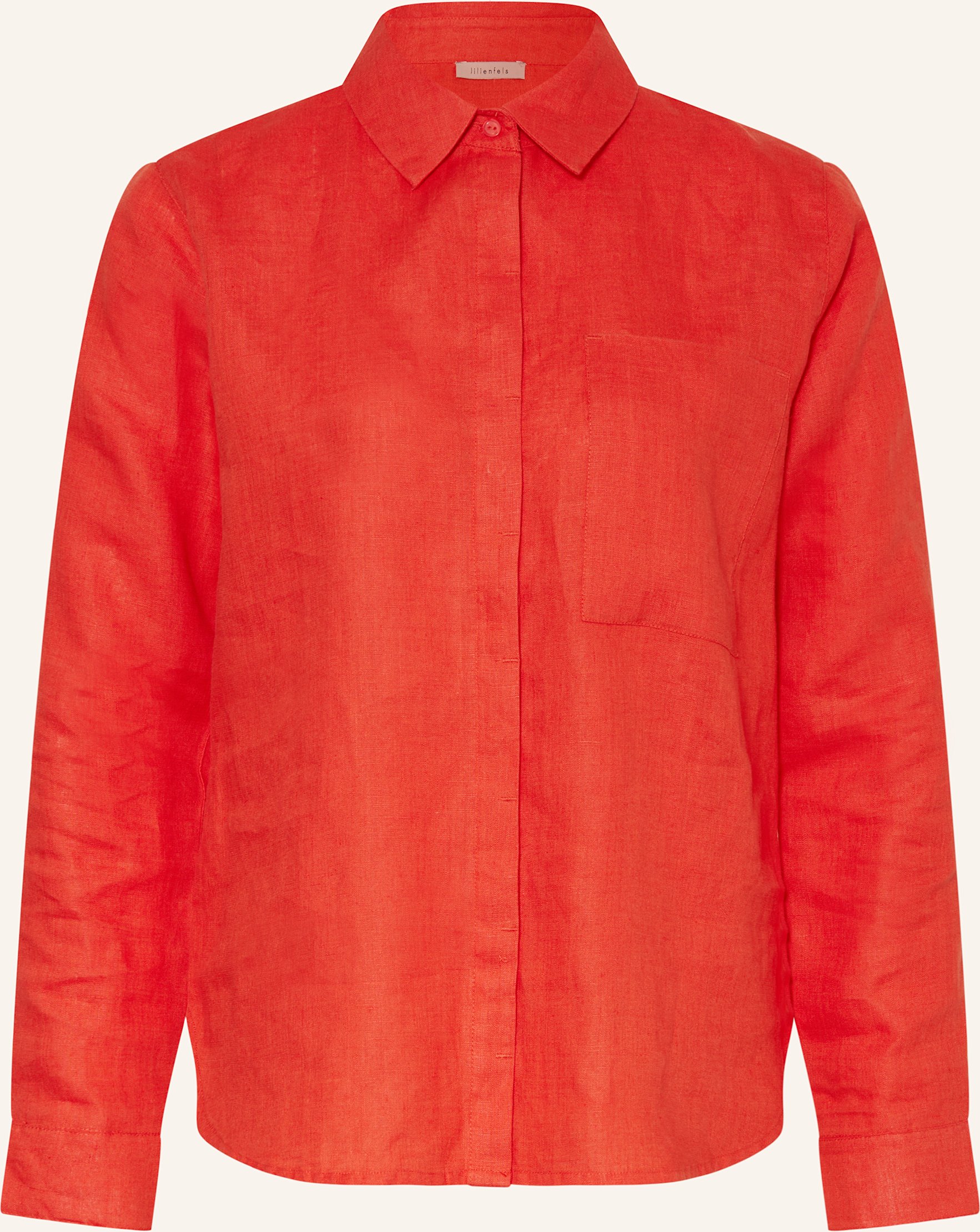 Lilienfels Hemdbluse Aus Leinen rot