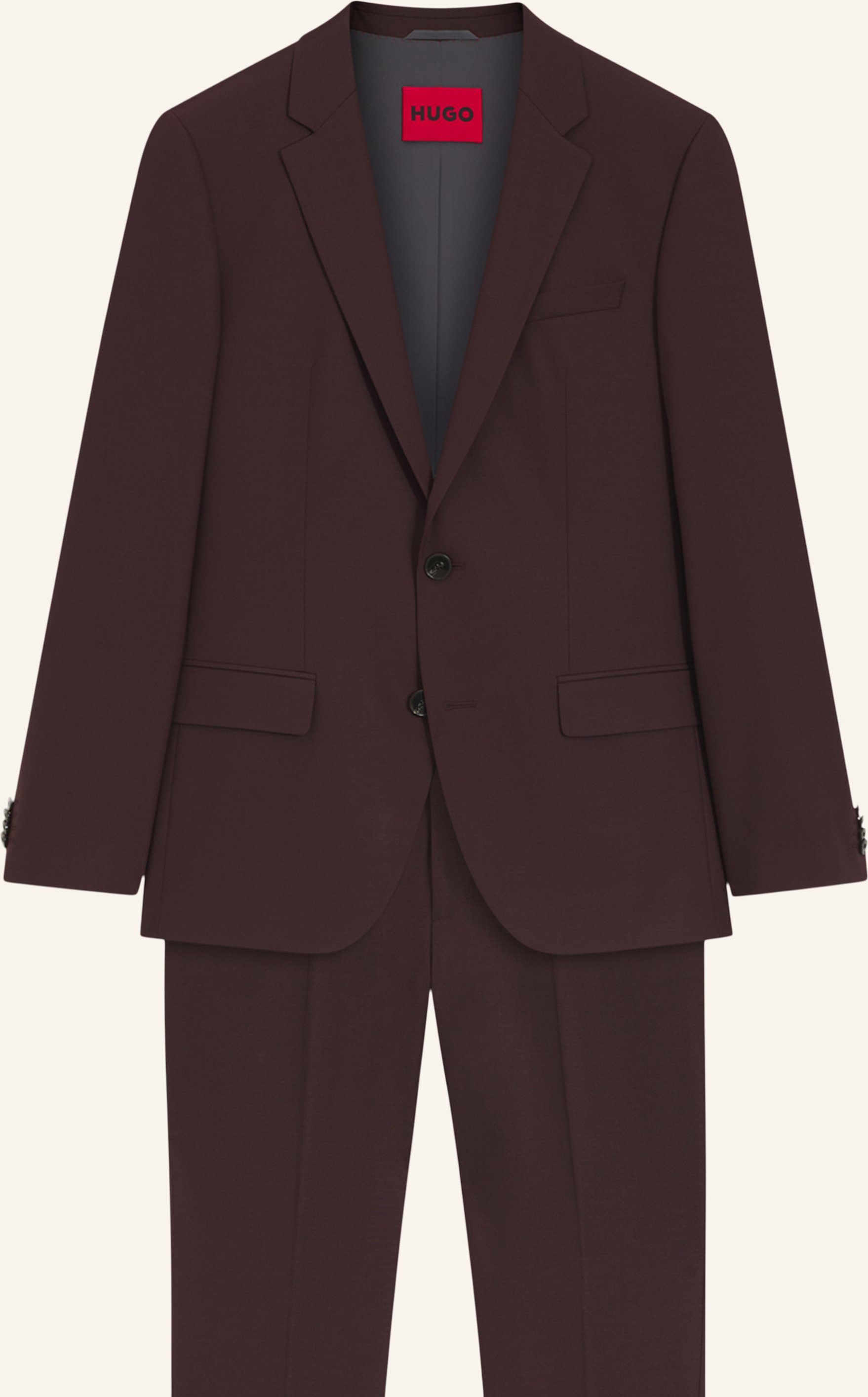 Hugo Business Anzug Henry/getlin232x Slim Fit braun