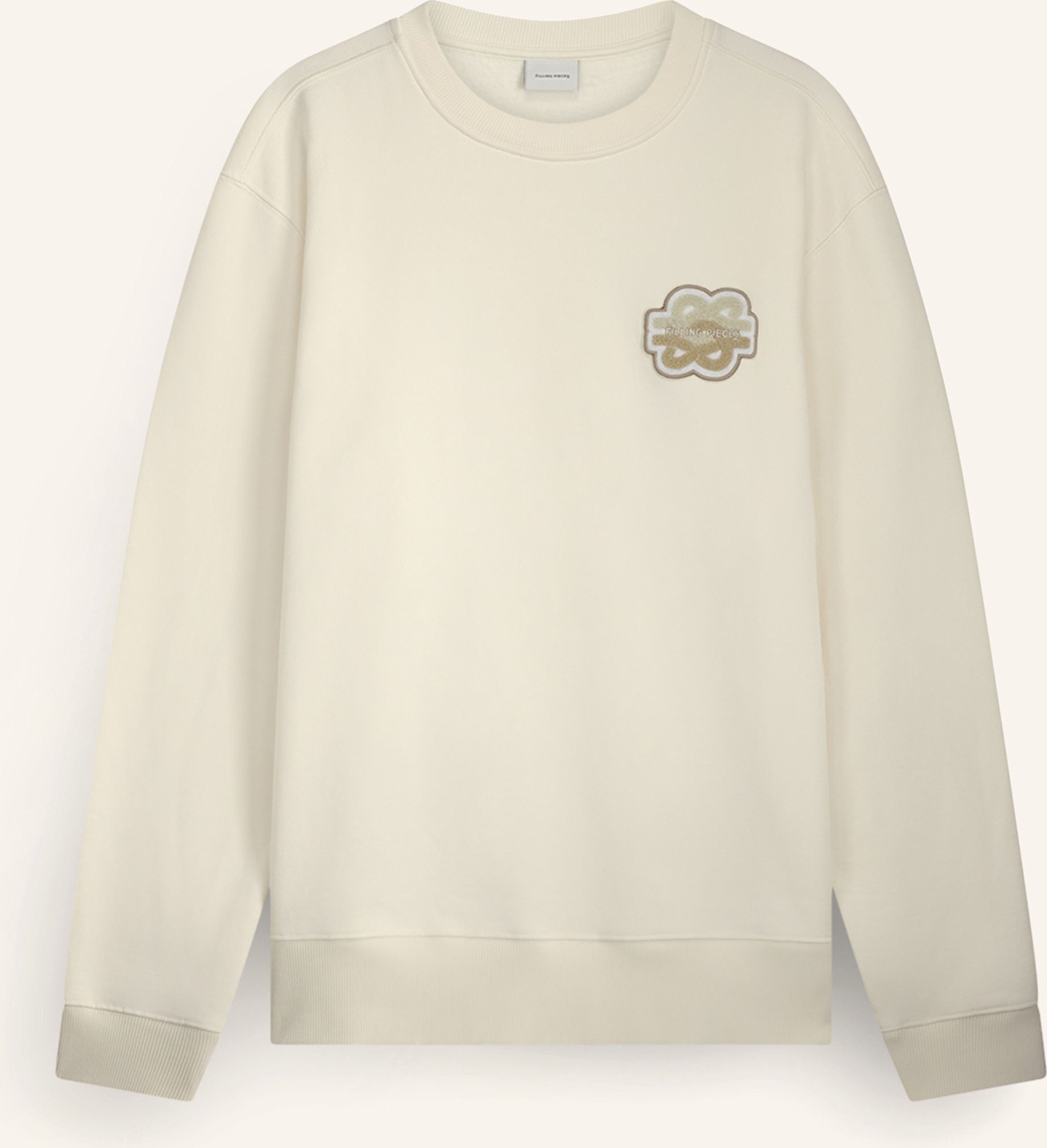 Filling Pieces Sweatshirt Gowtu Tonal weiss