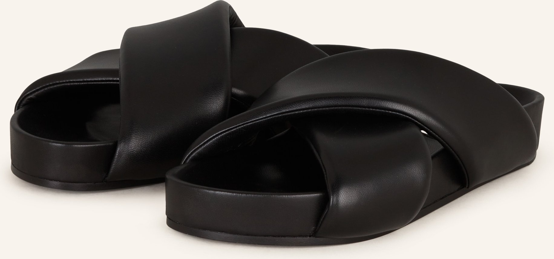 Jil Sander Pantoletten schwarz