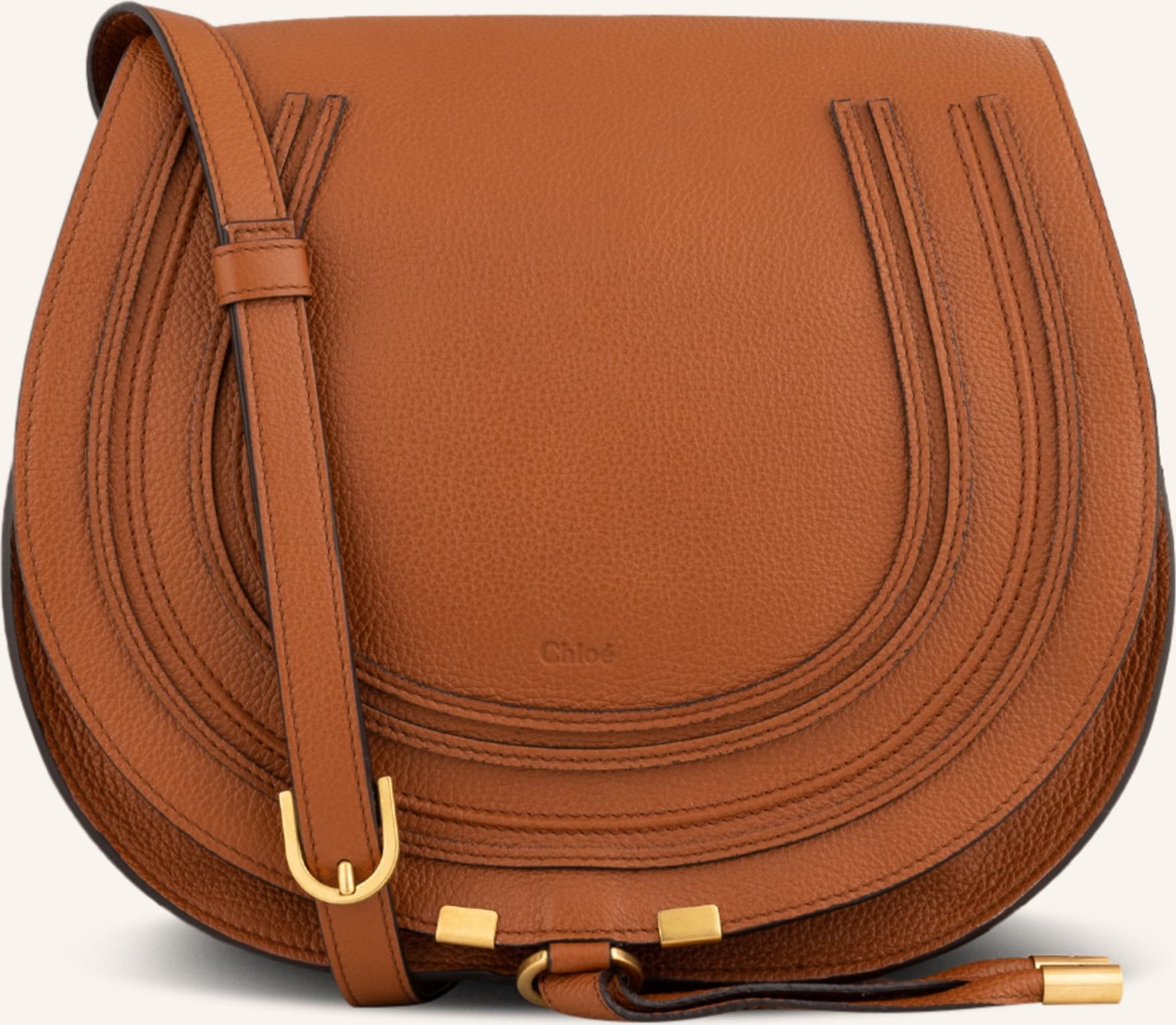Chloé Umhängetasche Marcie Medium braun