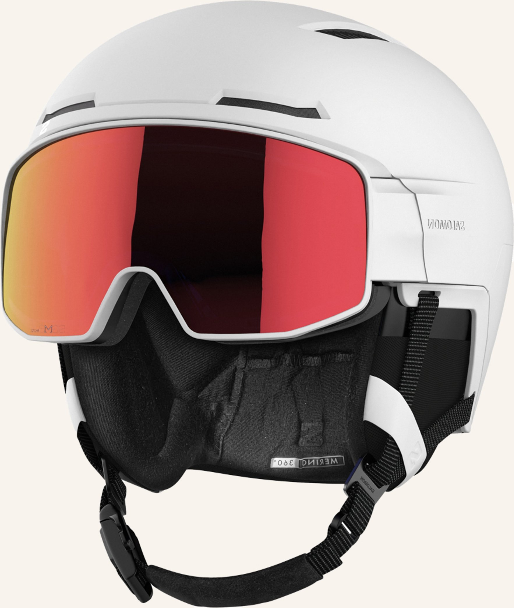 Thumbnail - Salomon Skihelm Driver Prime Sigma Photo Mips Mit Visier weiss