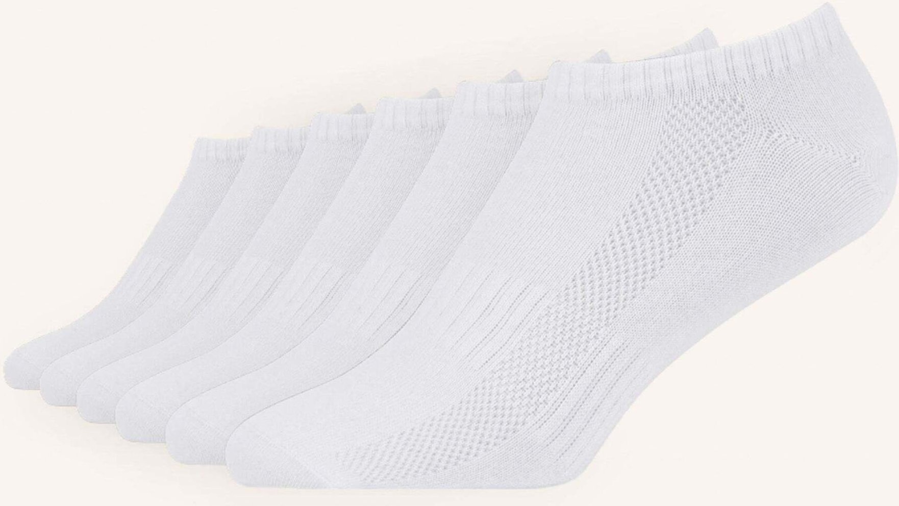 Snocks 6er-Pack Sneakersocken weiss