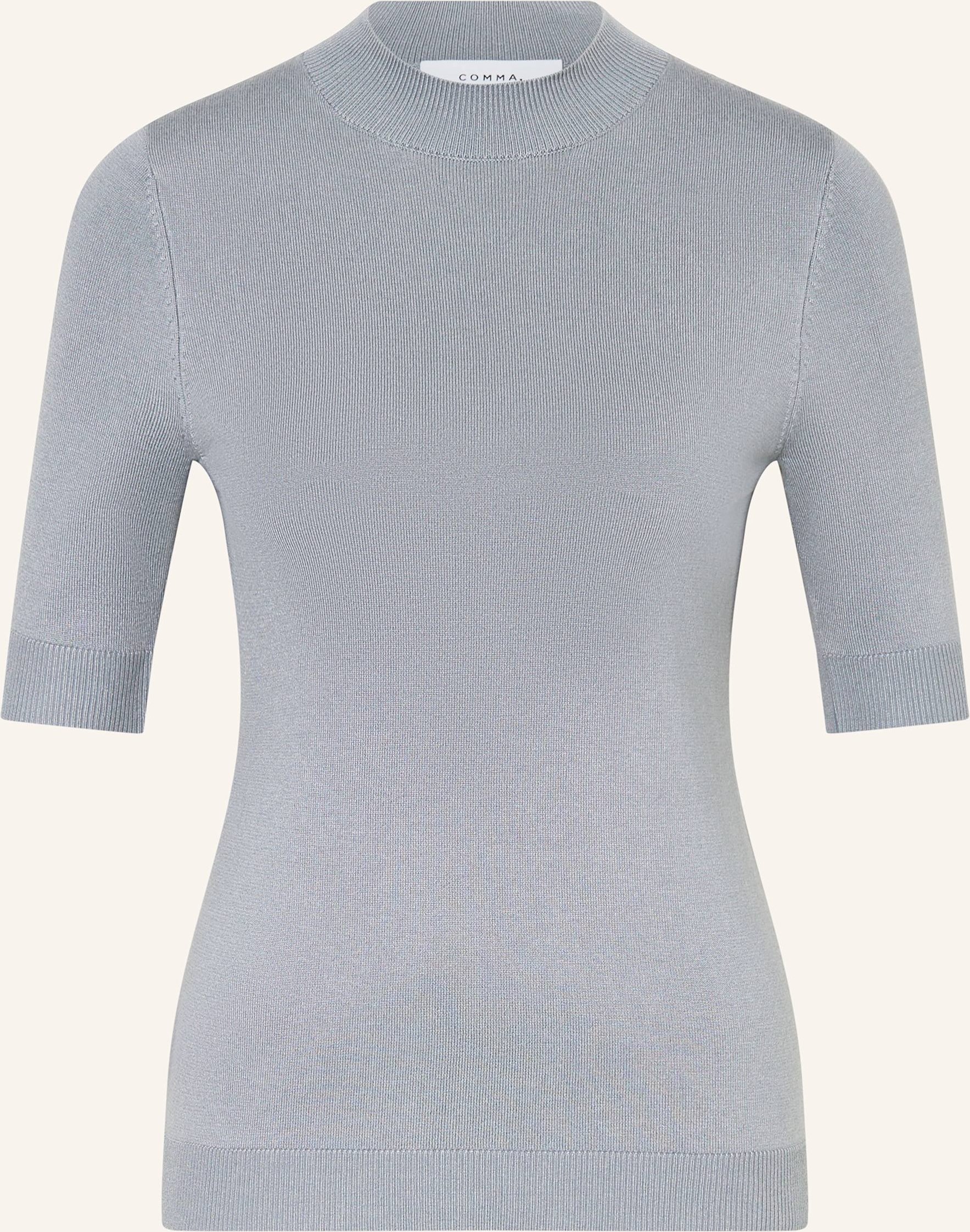 Comma Strickshirt blau