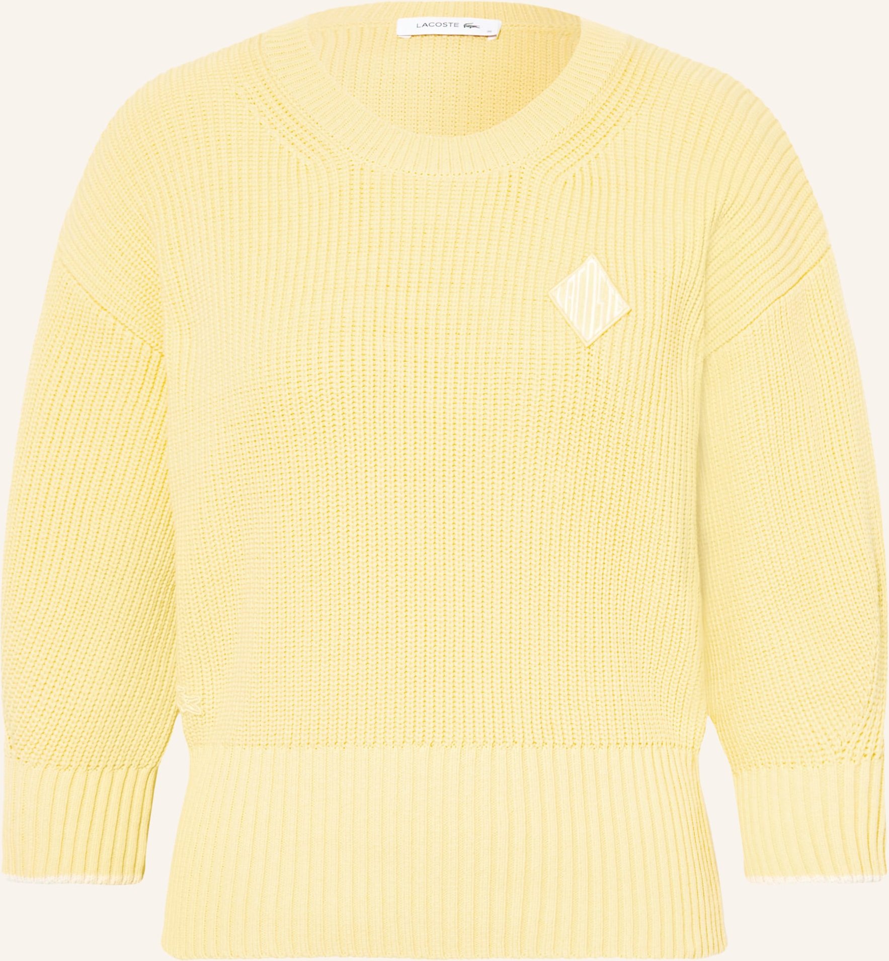 Lacoste Pullover Mit 3/4-Arm gelb