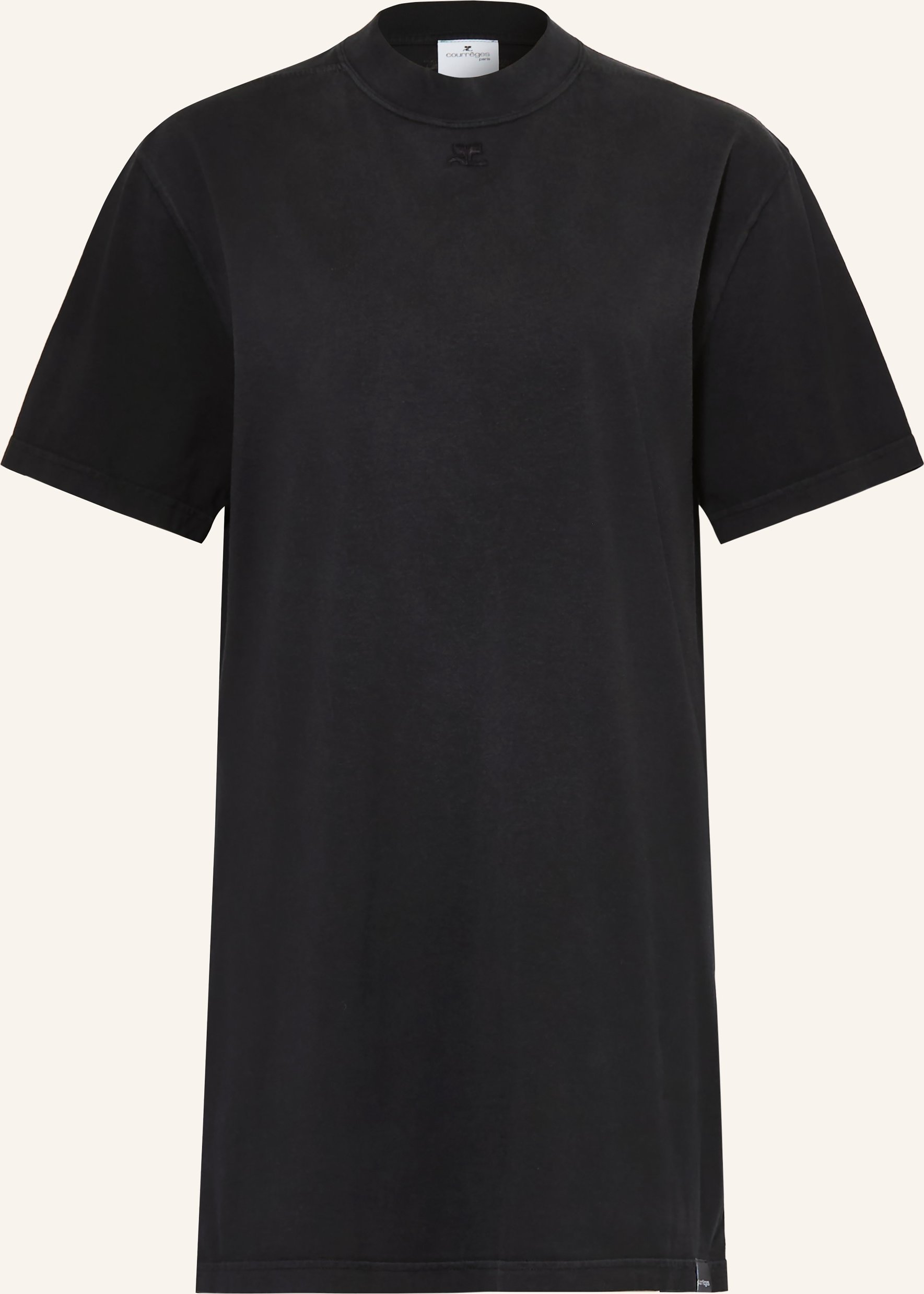 Courrèges Jerseykleid schwarz