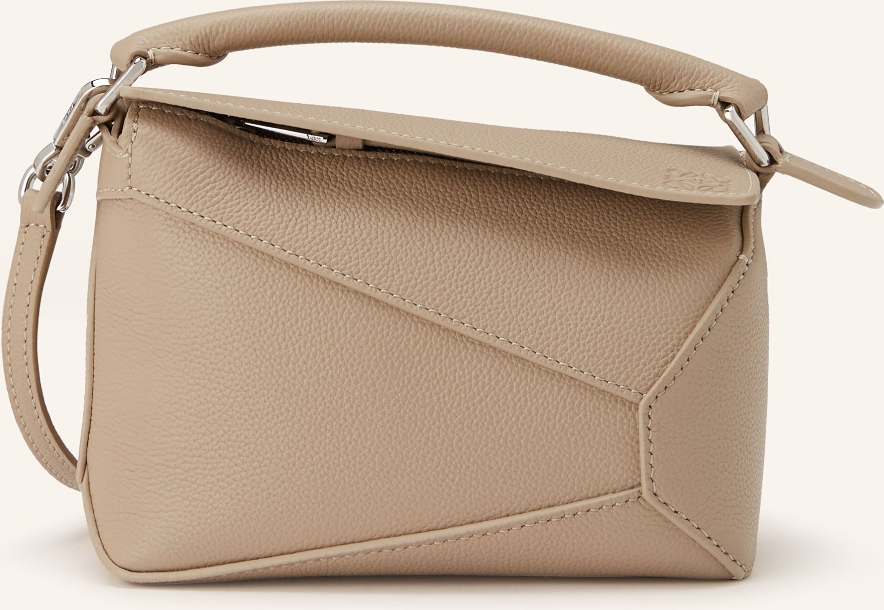 Loewe Handtasche Puzzle Edge Mini weiss