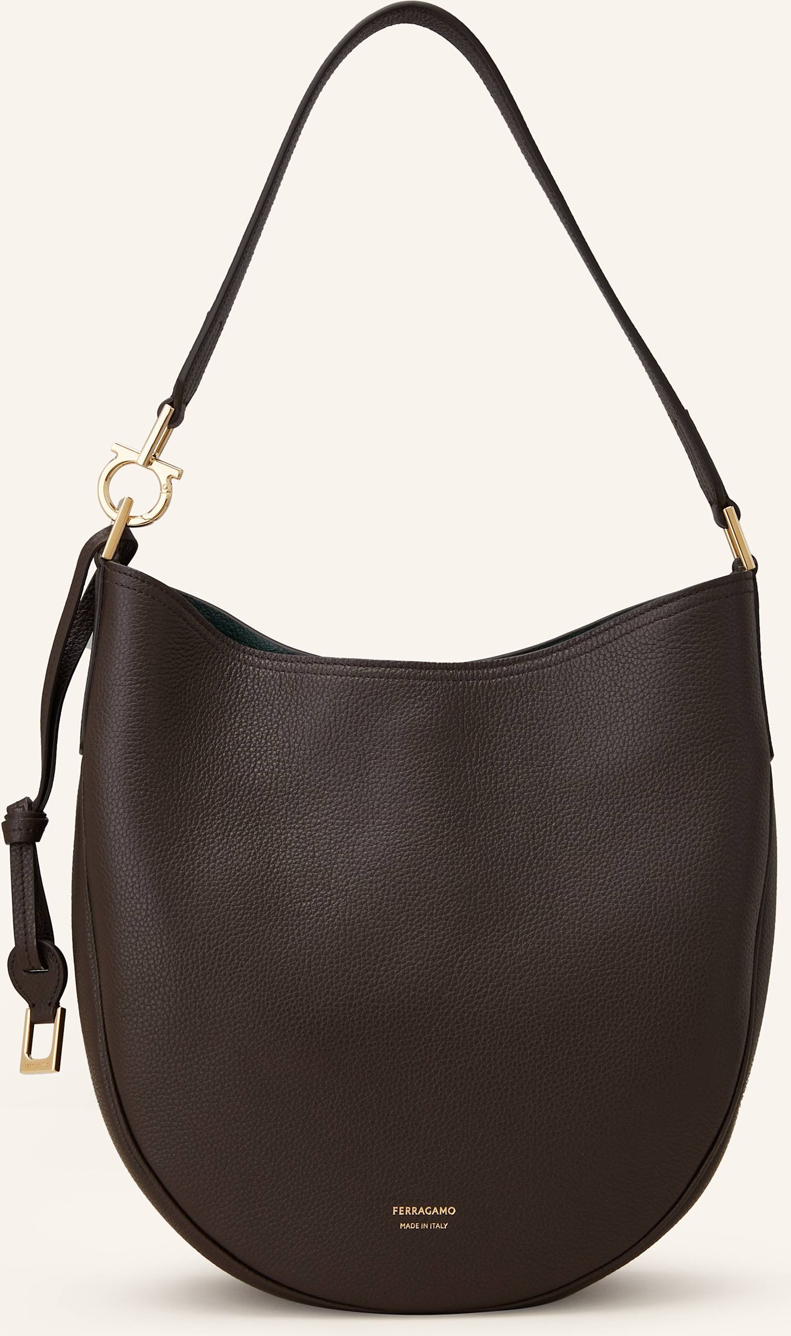 Thumbnail - Ferragamo Beuteltasche Smile Medium braun