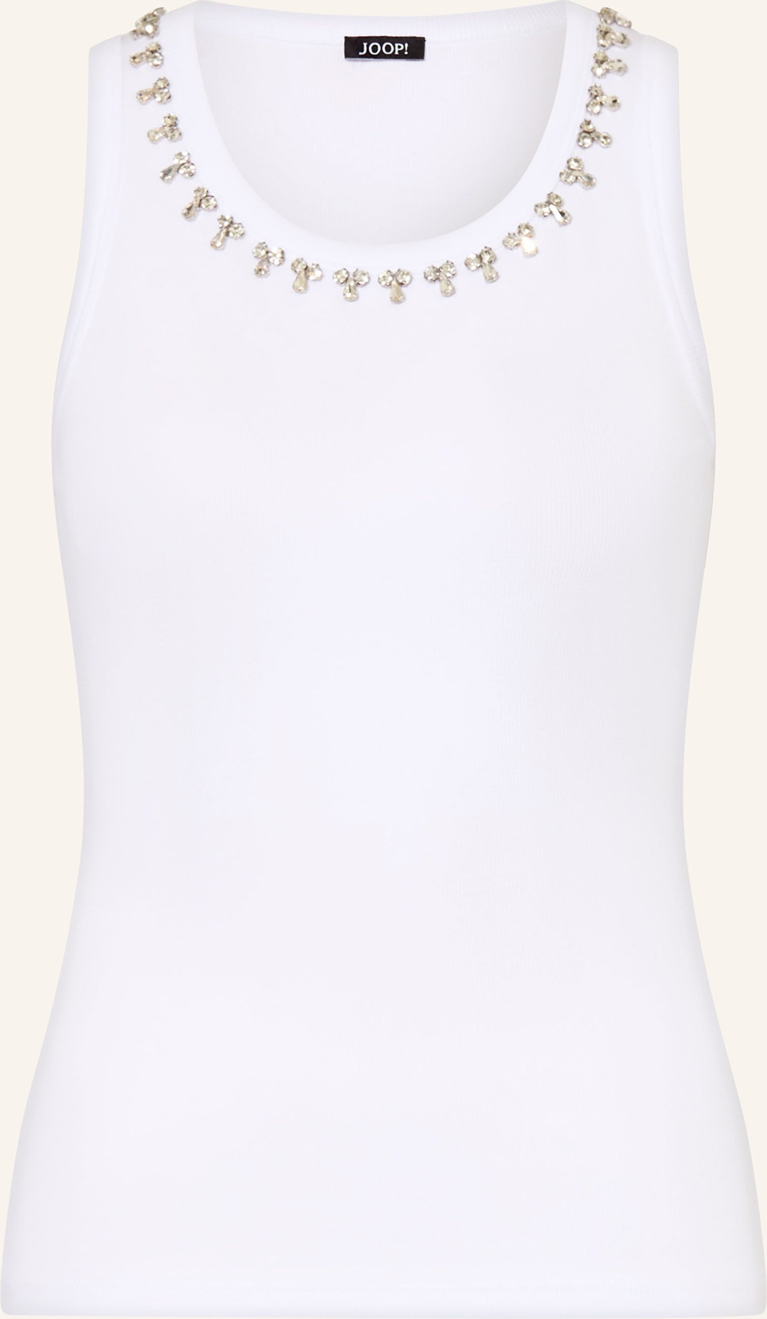 Joop! Top Taina Mit Schmucksteinen weiss