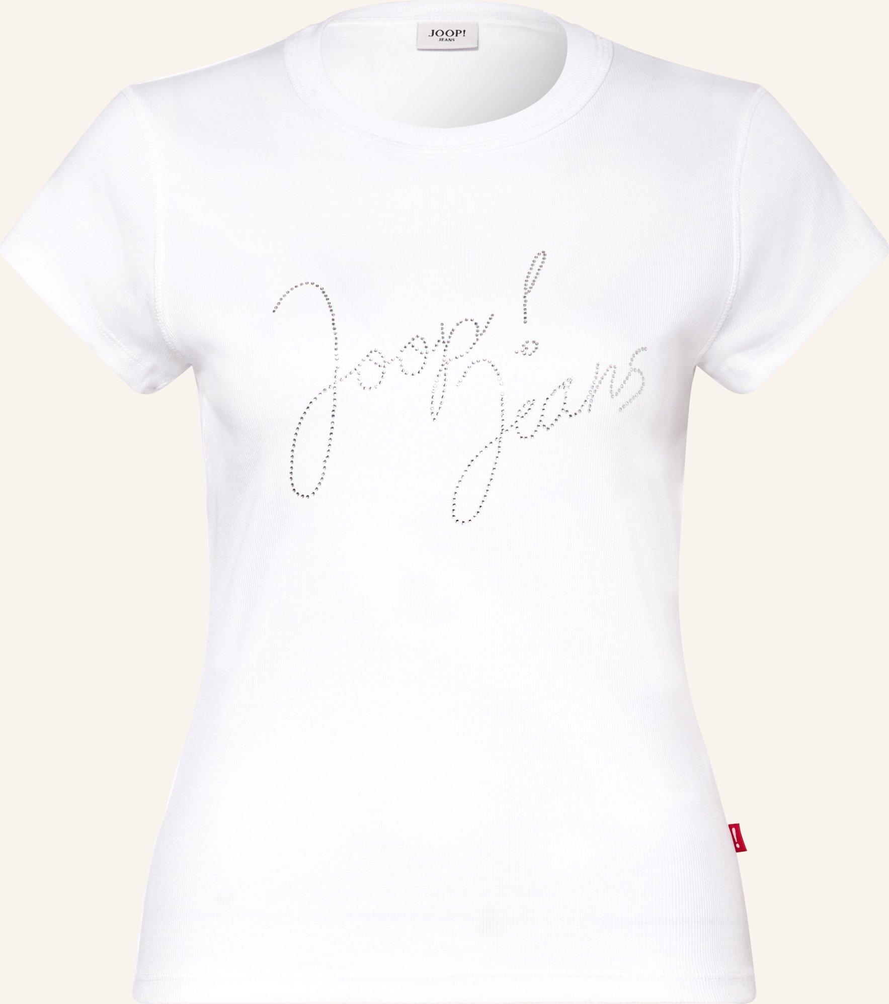 Joop! Jeans T-Shirt Tineta Mit Schmucksteinen weiss
