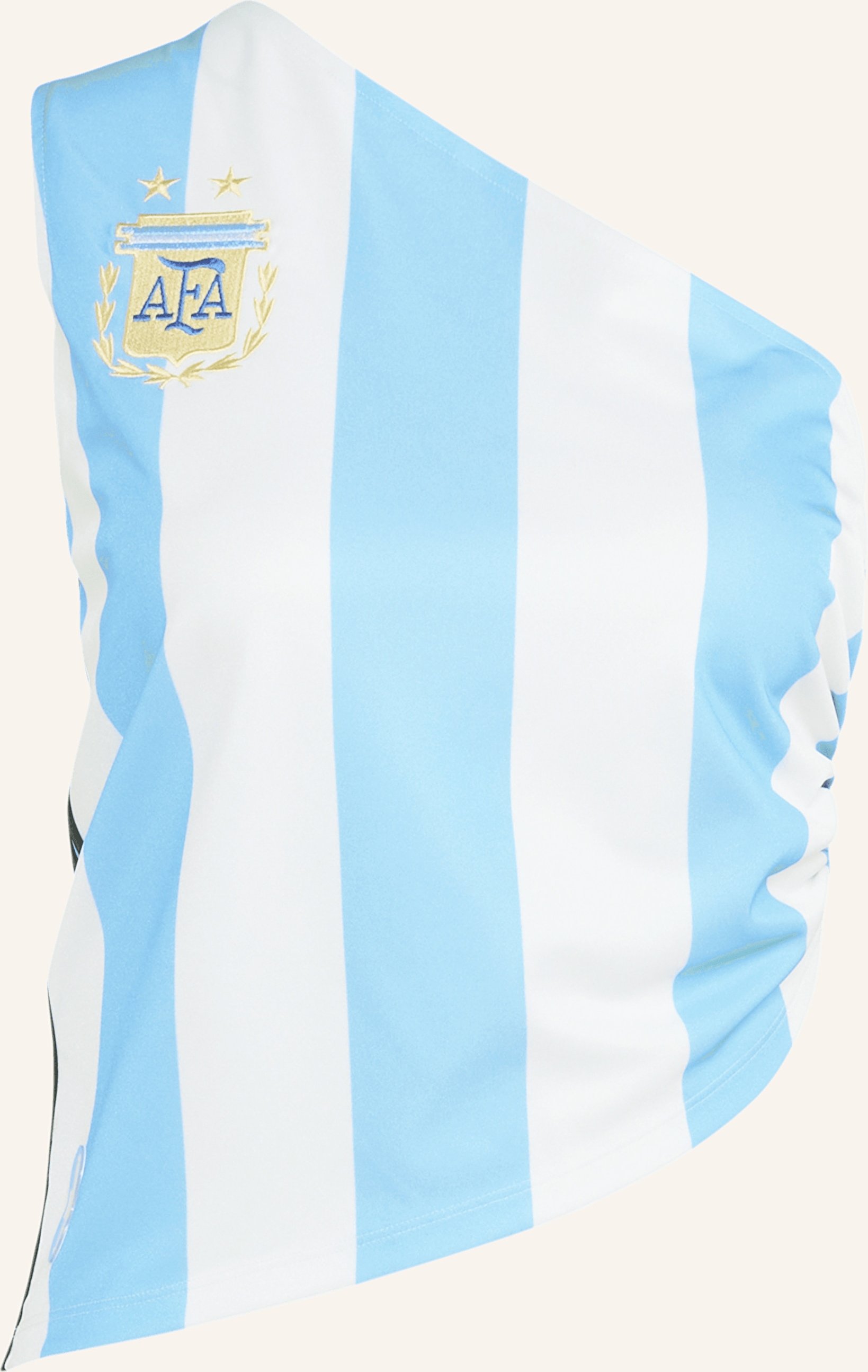 Adidas One-Shoulder-Top Argentinien Reconstructed Bringback blau
