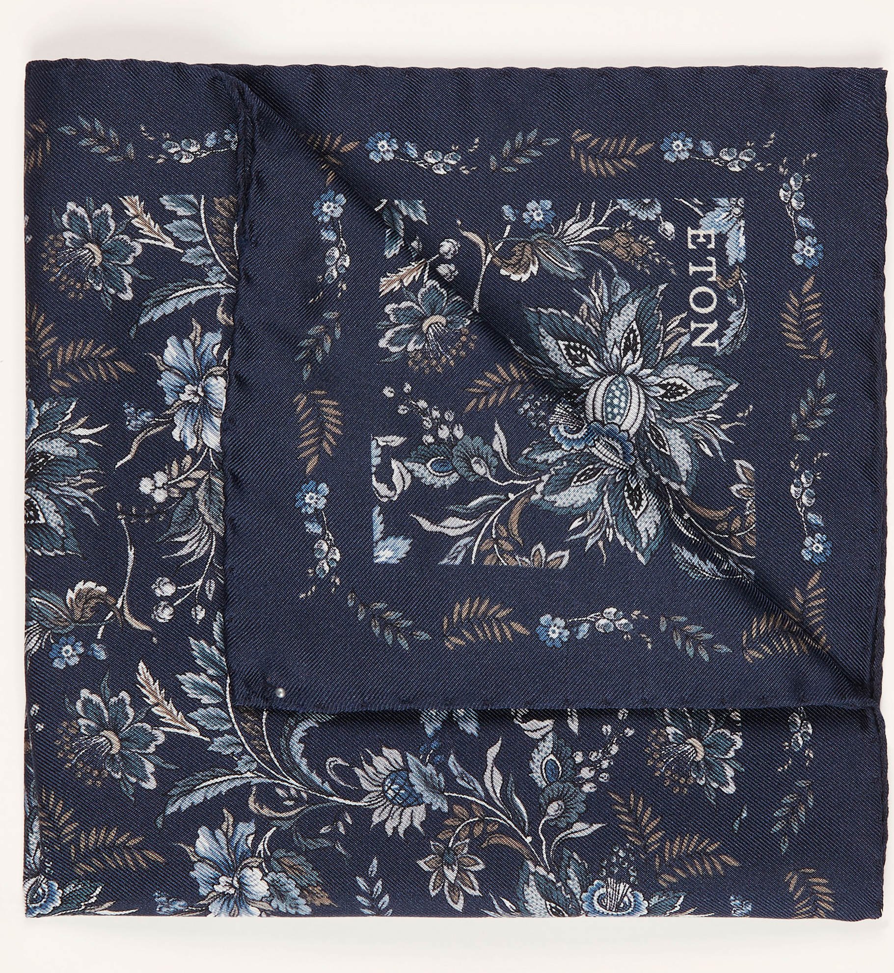 Eton Einstecktuch Aus Seide blau