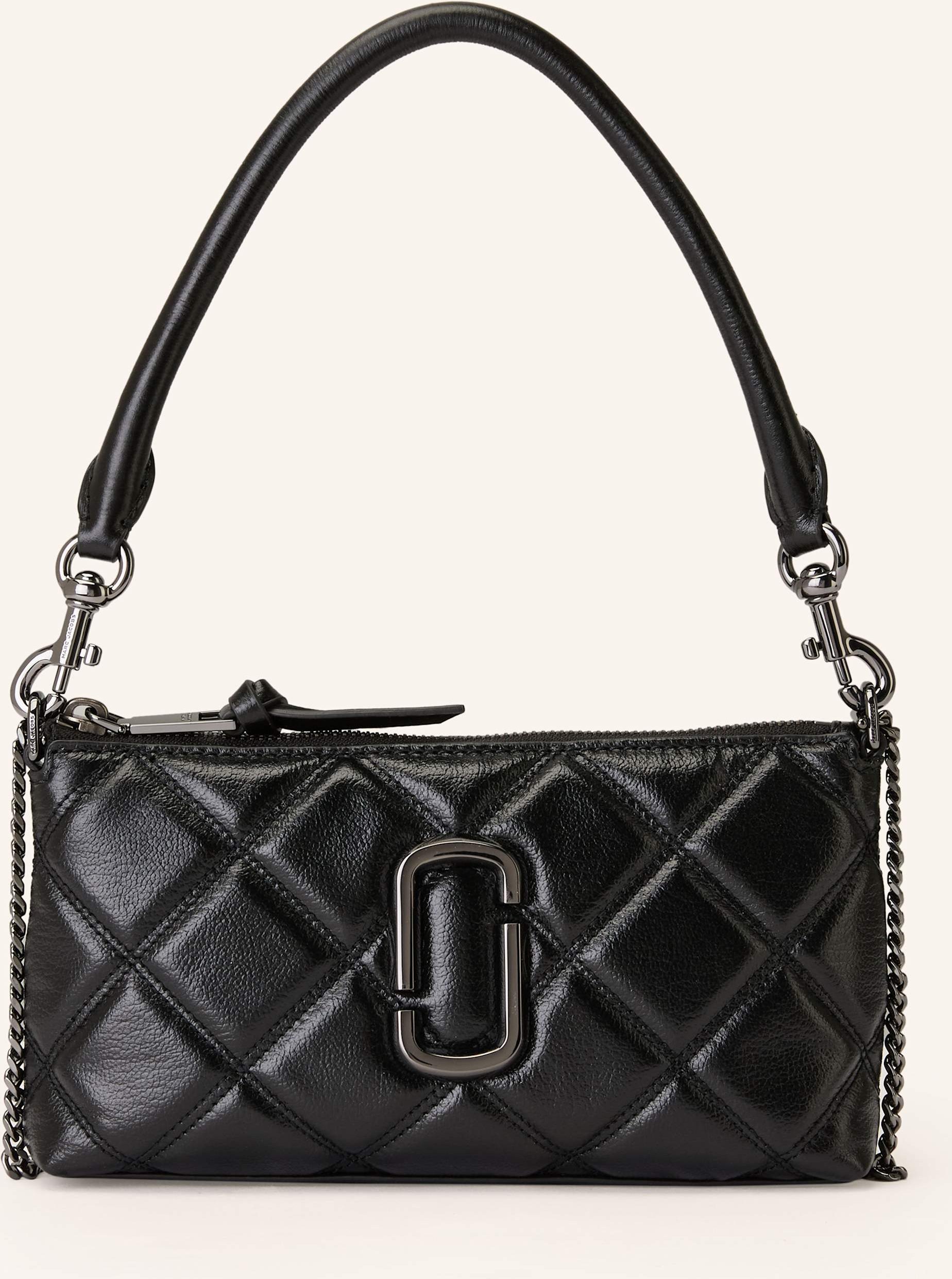 Marc Jacobs Handtasche The Quilted Snapshot schwarz