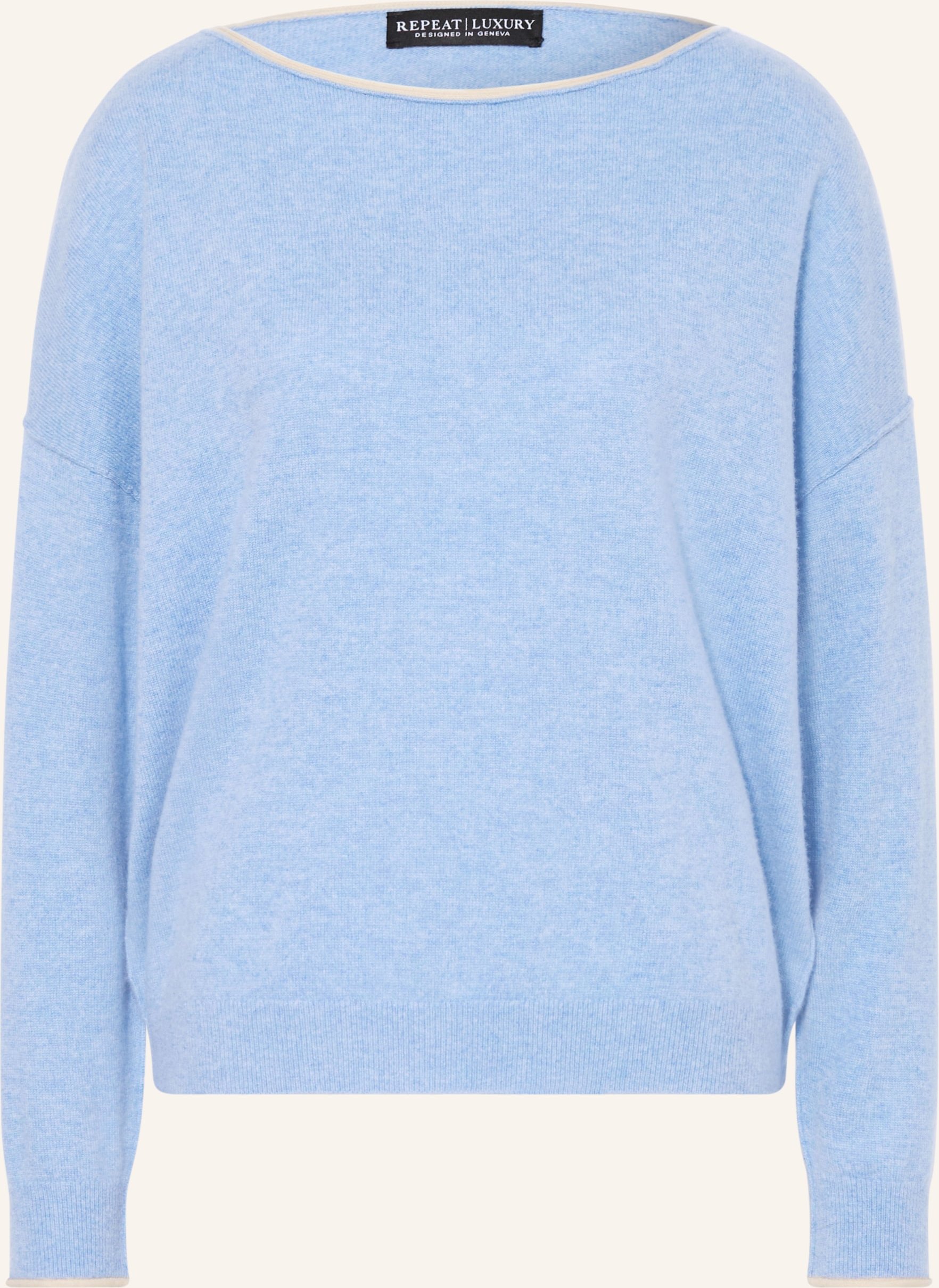 Repeat Cashmere-Pullover blau