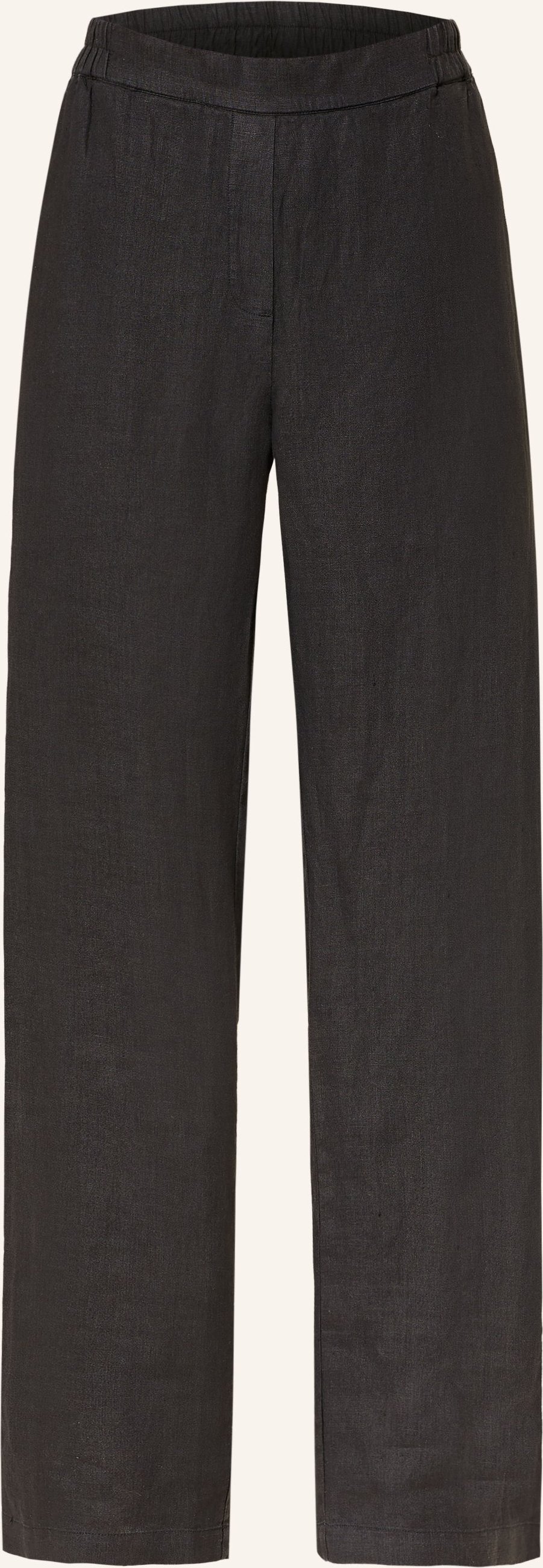 Lilienfels Marlenenhose Anton Aus Leinen schwarz