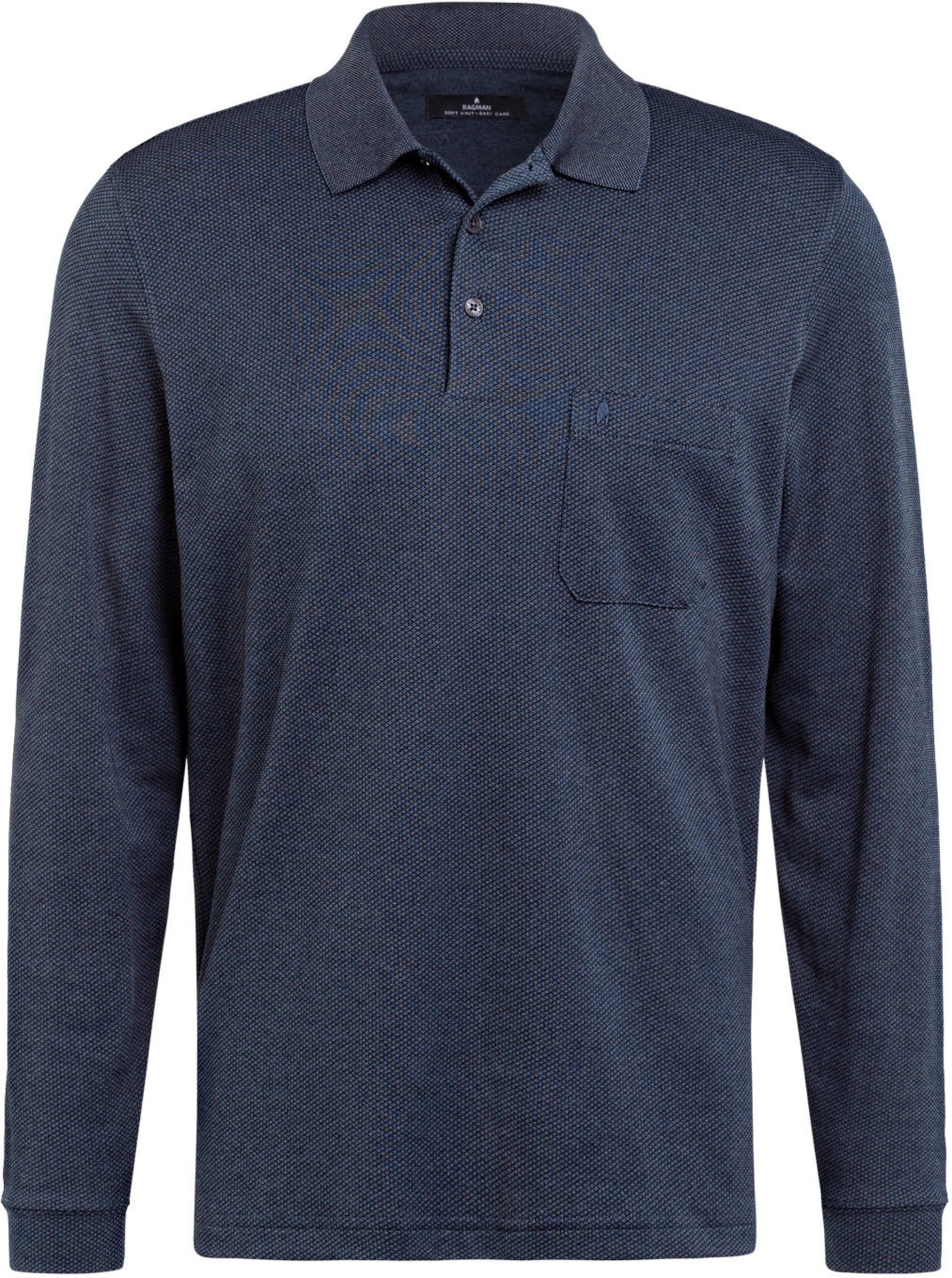 Ragman Poloshirt blau