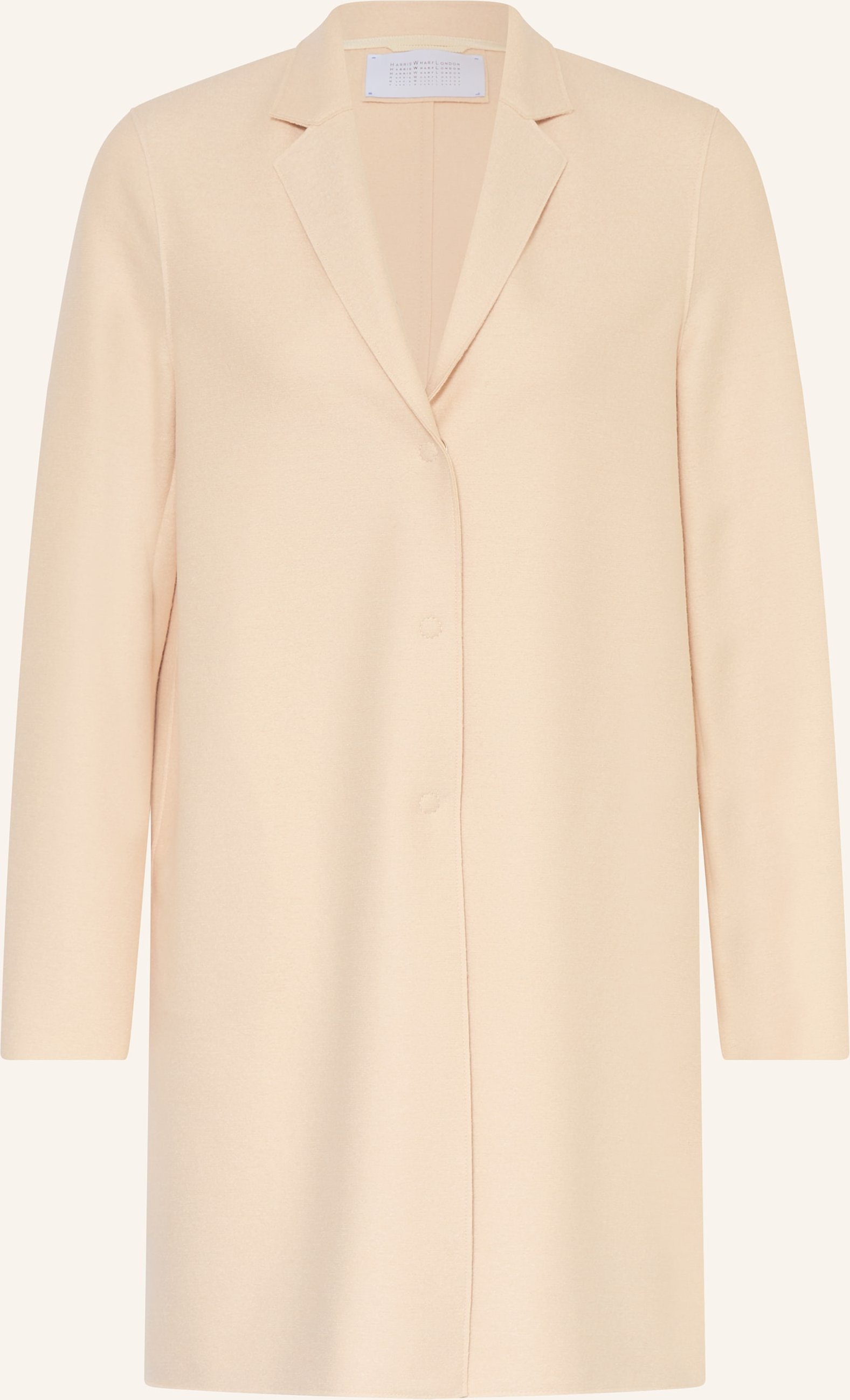 Harris Wharf London Wollmantel weiss