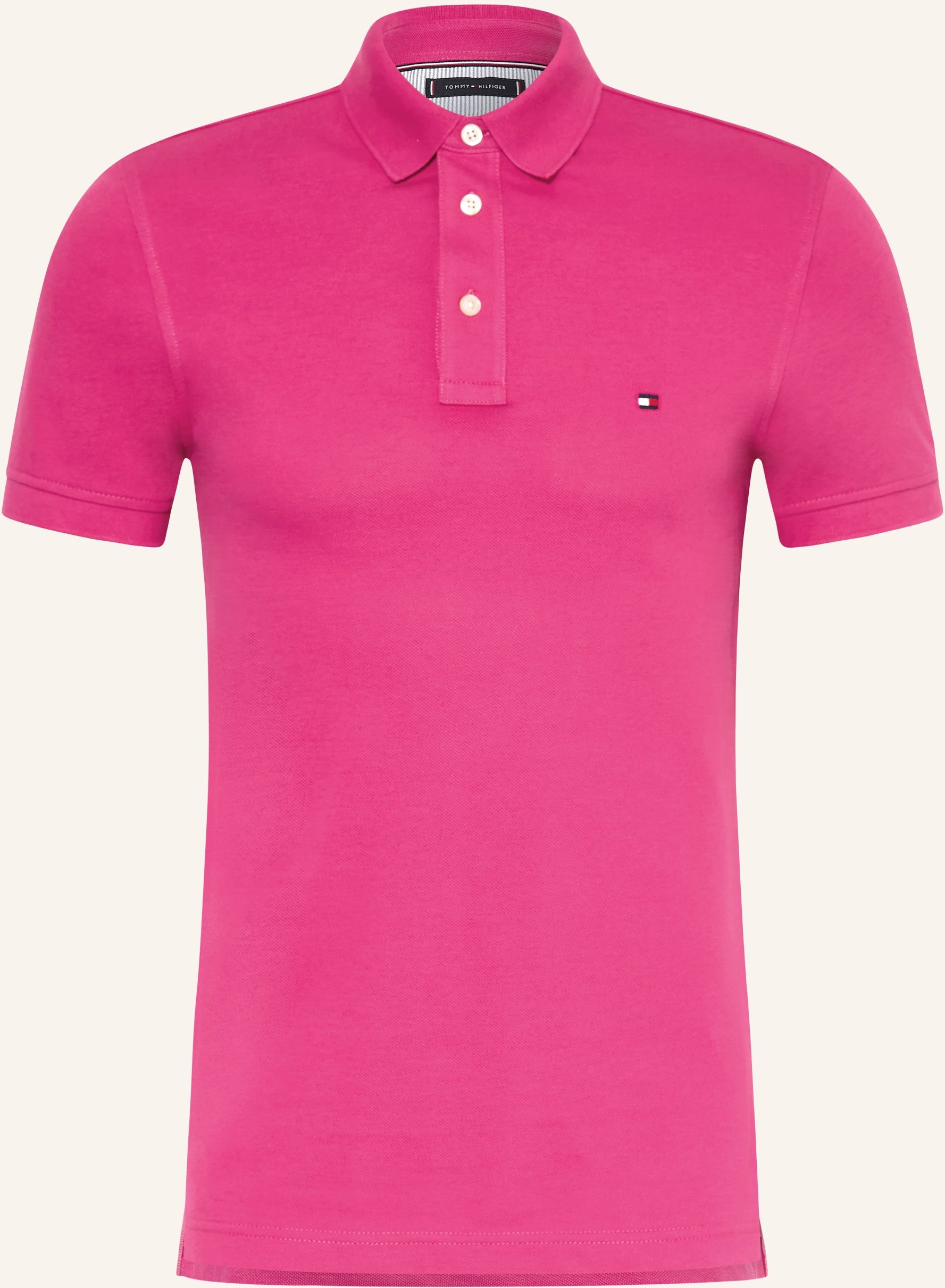 Tommy Hilfiger Piqué-Poloshirt Slim Fit pink