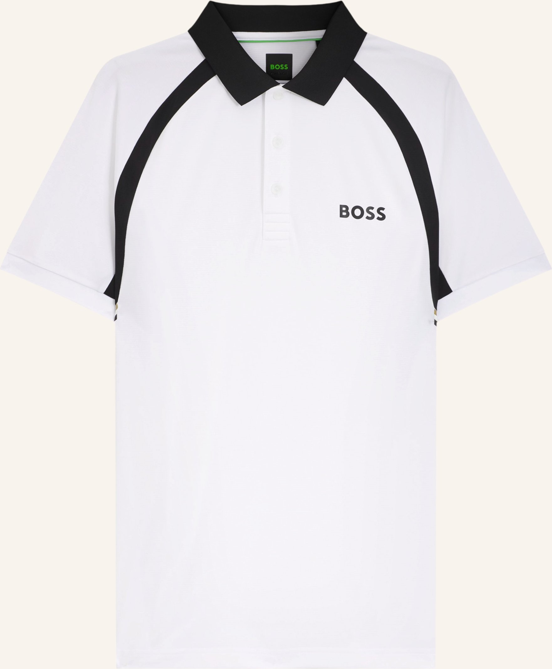 Boss Funktions-Poloshirt Toc weiss