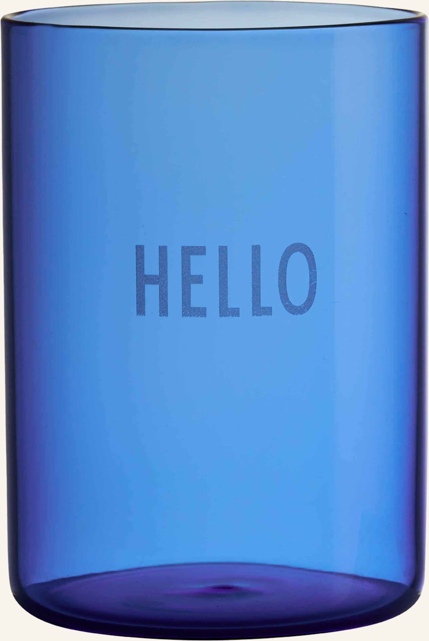 Design Letters Trinkglas Favourite blau