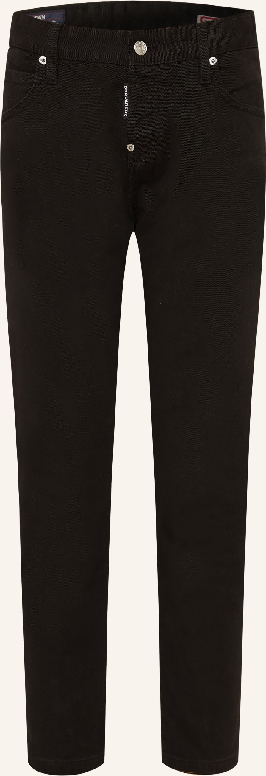 dsquared2 Cropped Jeans Teddy schwarz