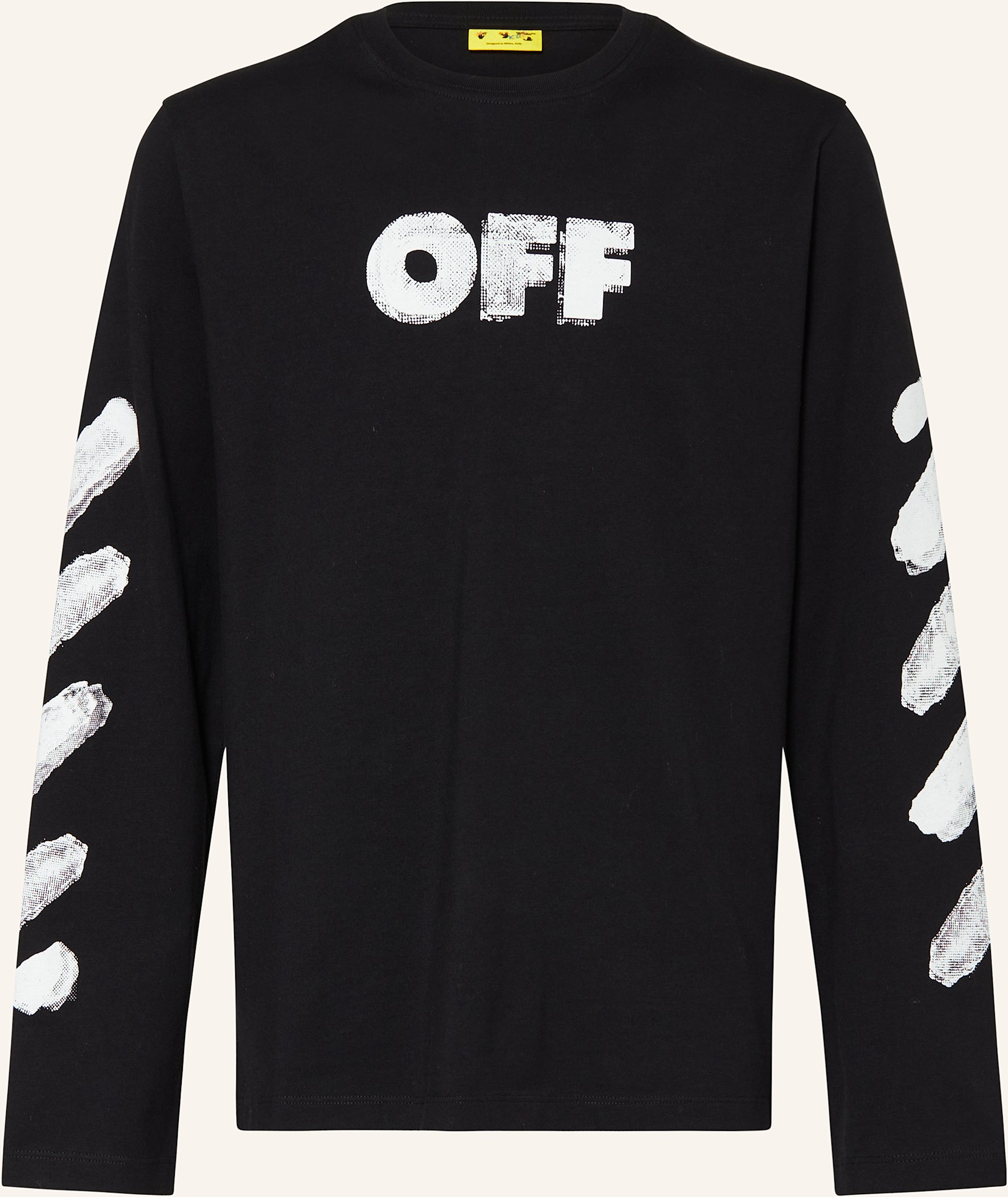Thumbnail - Off-White Longsleeve schwarz