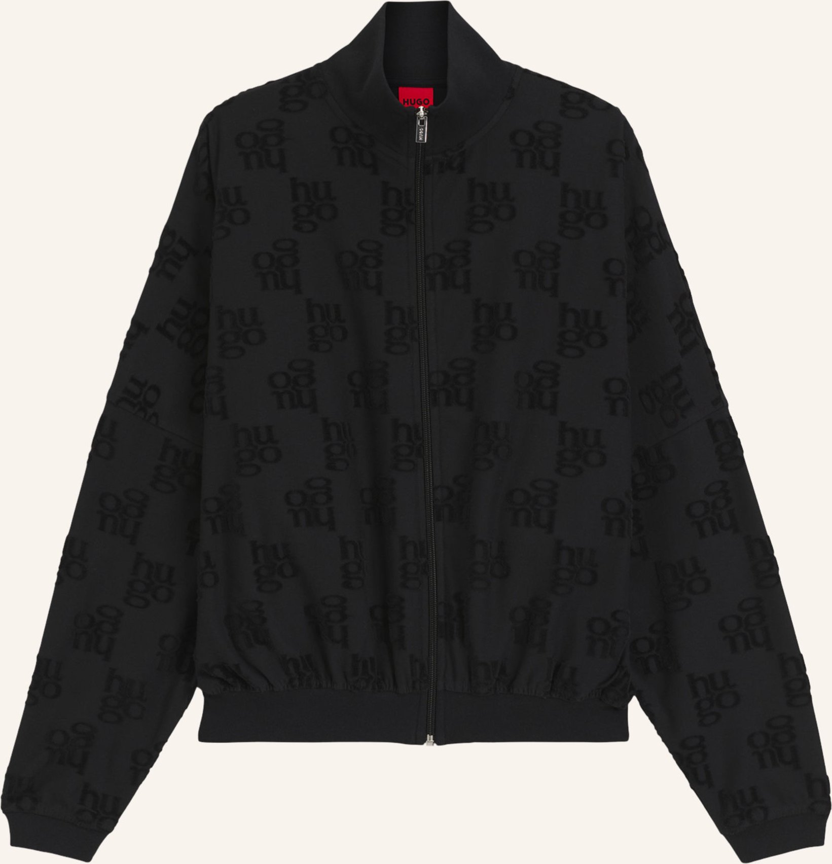 Hugo Loungewear Jacke Terrymonogram_Jacket schwarz