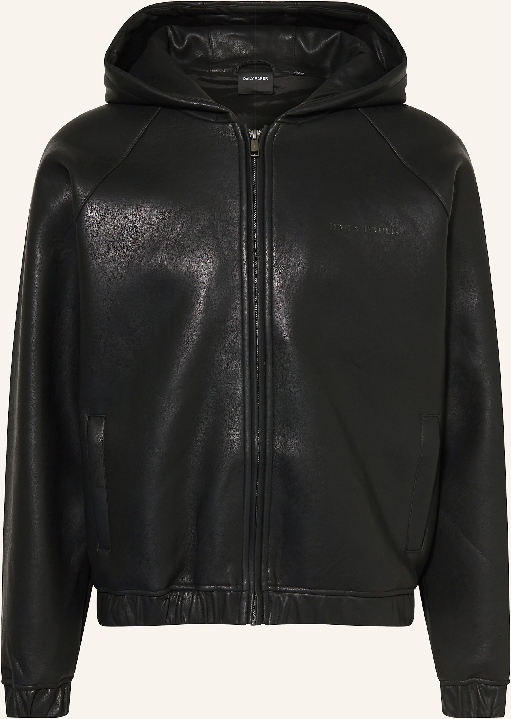 Daily Paper Jacke In Lederoptik schwarz
