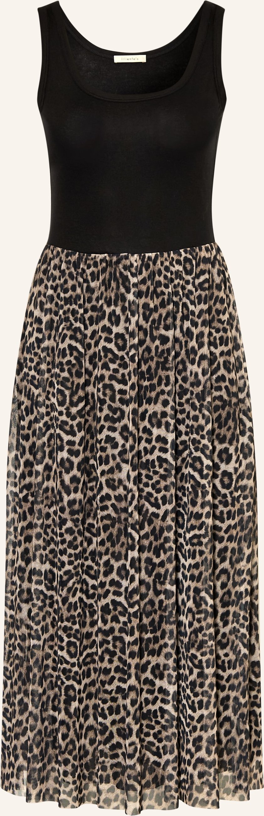 Lilienfels Kleid Im Materialmix schwarz