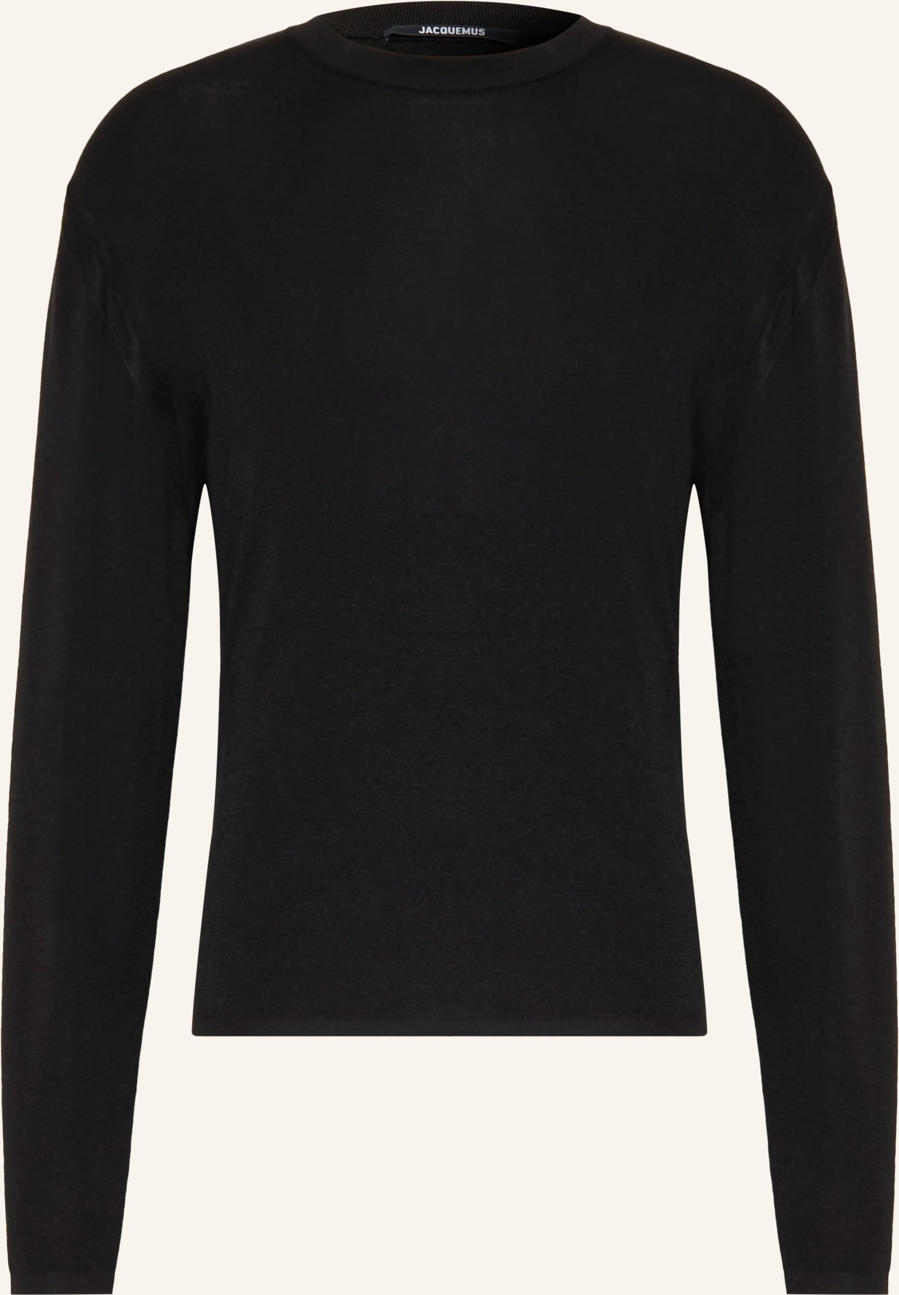 Jacquemus Pullover La Maille Romarin Aus Merinowolle schwarz