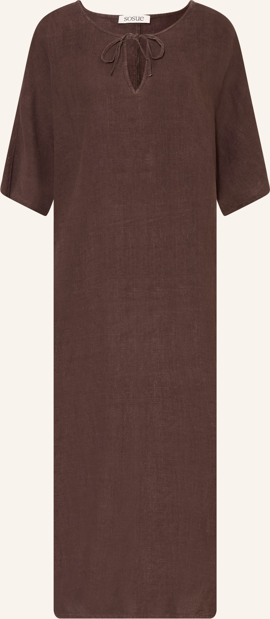 Sosue Leinenkleid braun