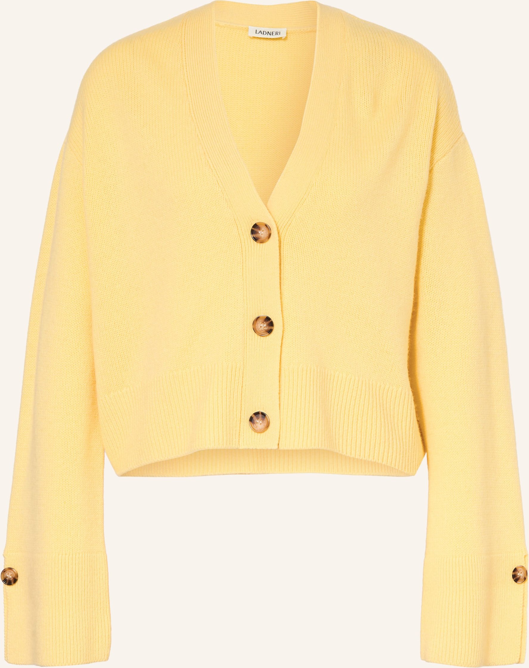 Ladneri Strickjacke Palais Mit Cashmere gelb