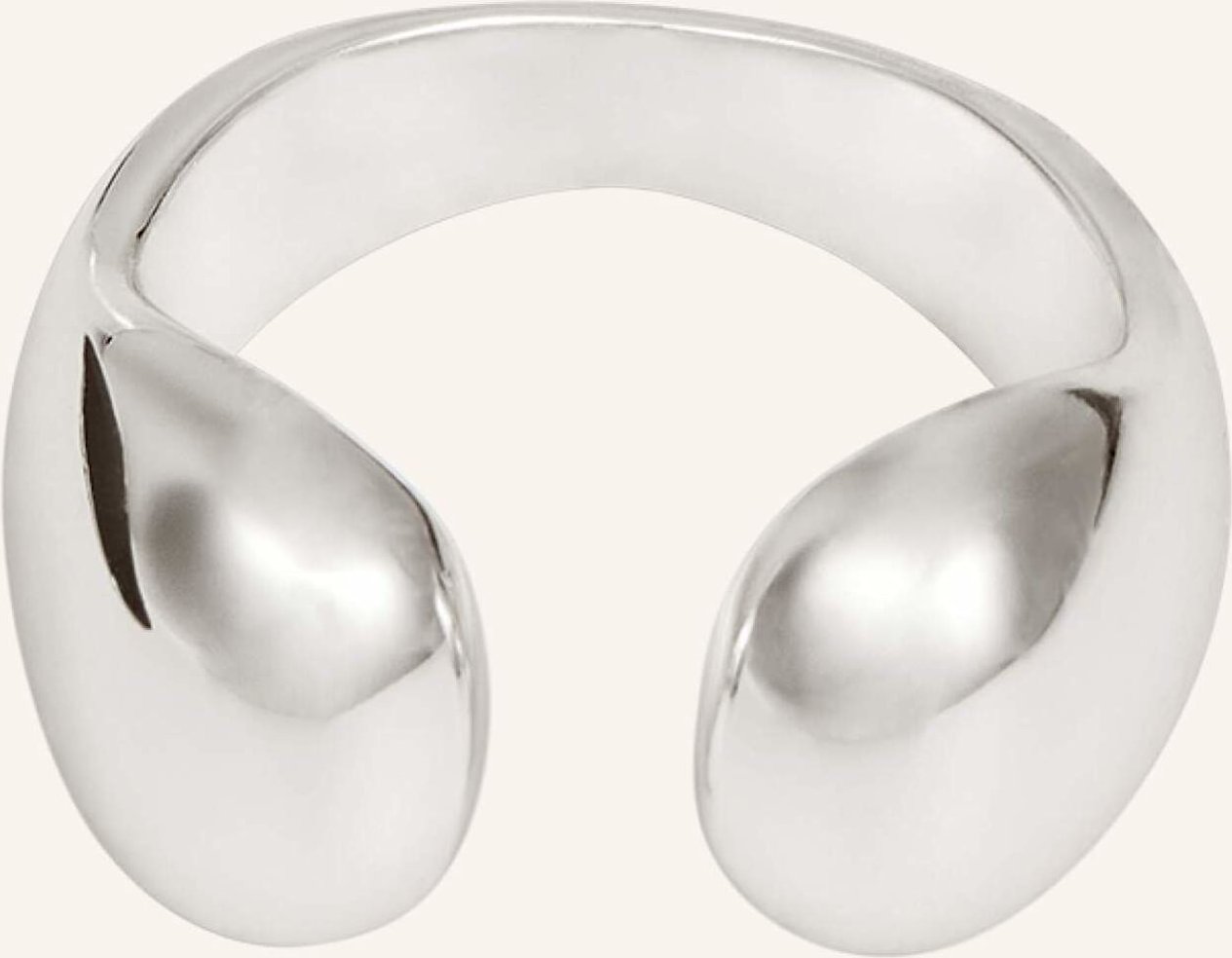 Pompidou Ring Chubby Embrace Ring By Glambou silber