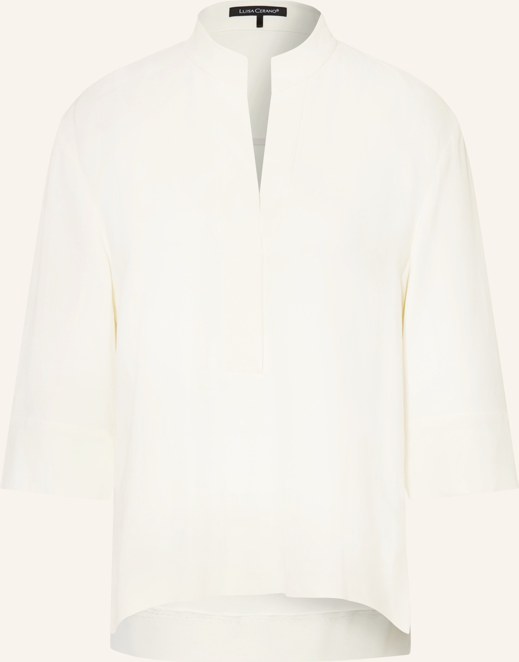 Luisa Cerano Blusenshirt Mit 3/4-Arm weiss
