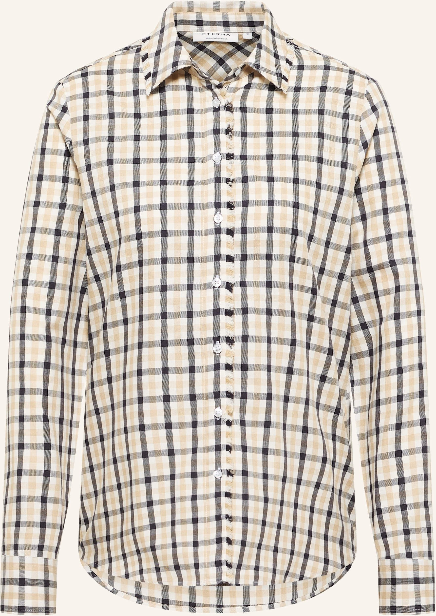 Thumbnail - Eterna Bluse Regular Fit beige