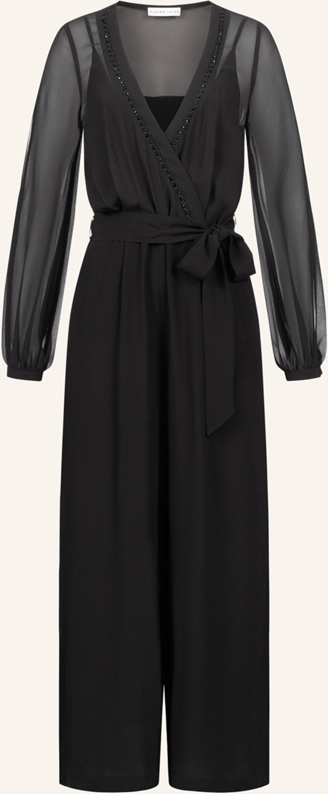 Claire Luise Eleganter Jumpsuit schwarz